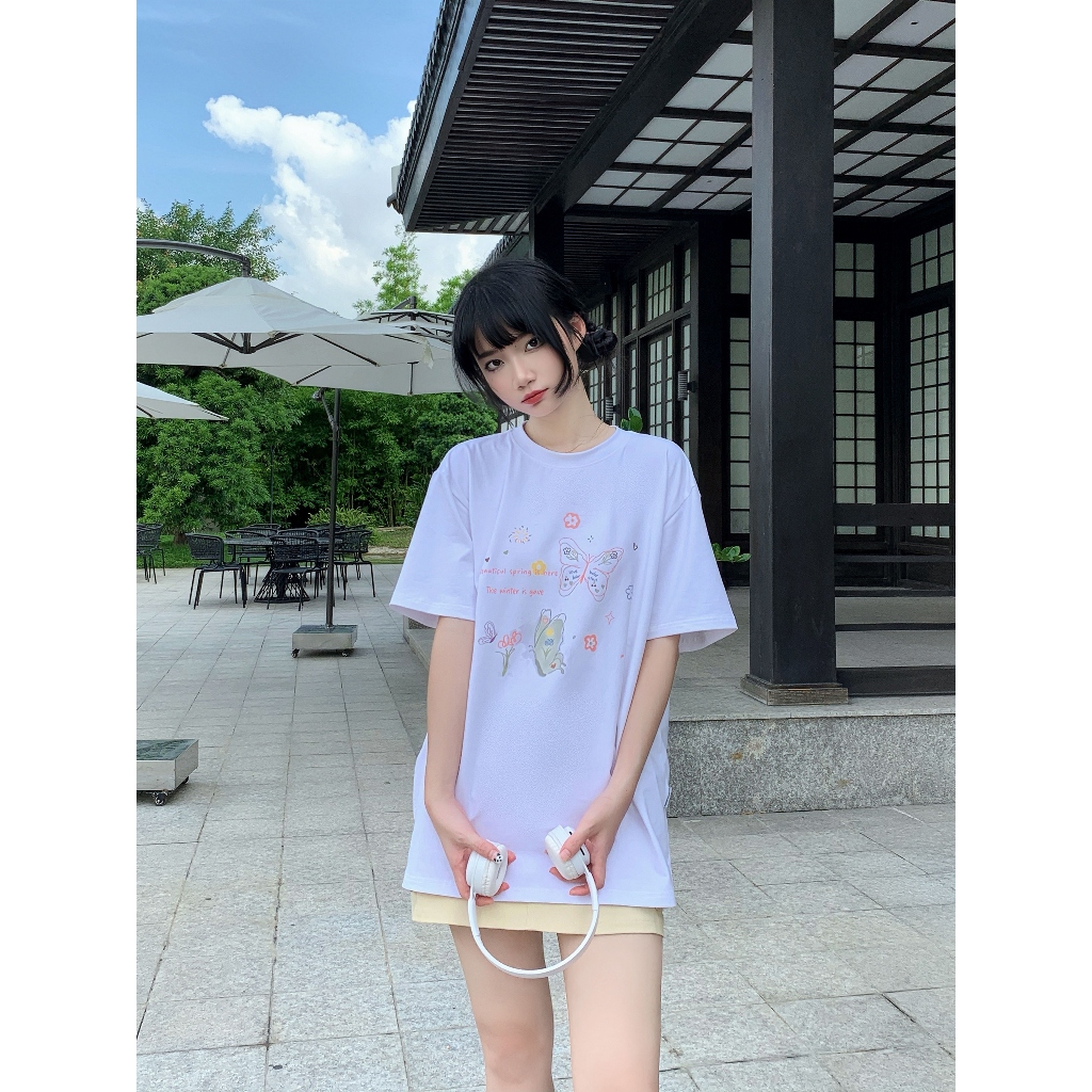 Áo thun nữ form rộng AT405 Miucho chất vải cotton in graphic_thumbnail_4