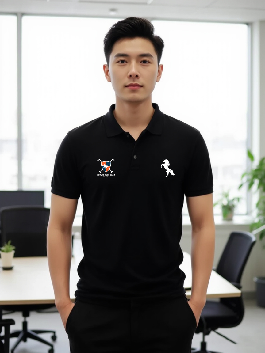 Áo polo form vừa 1900 Miucho Iconic vải cá sấu đứng form thoáng mát in mix_thumbnail_6