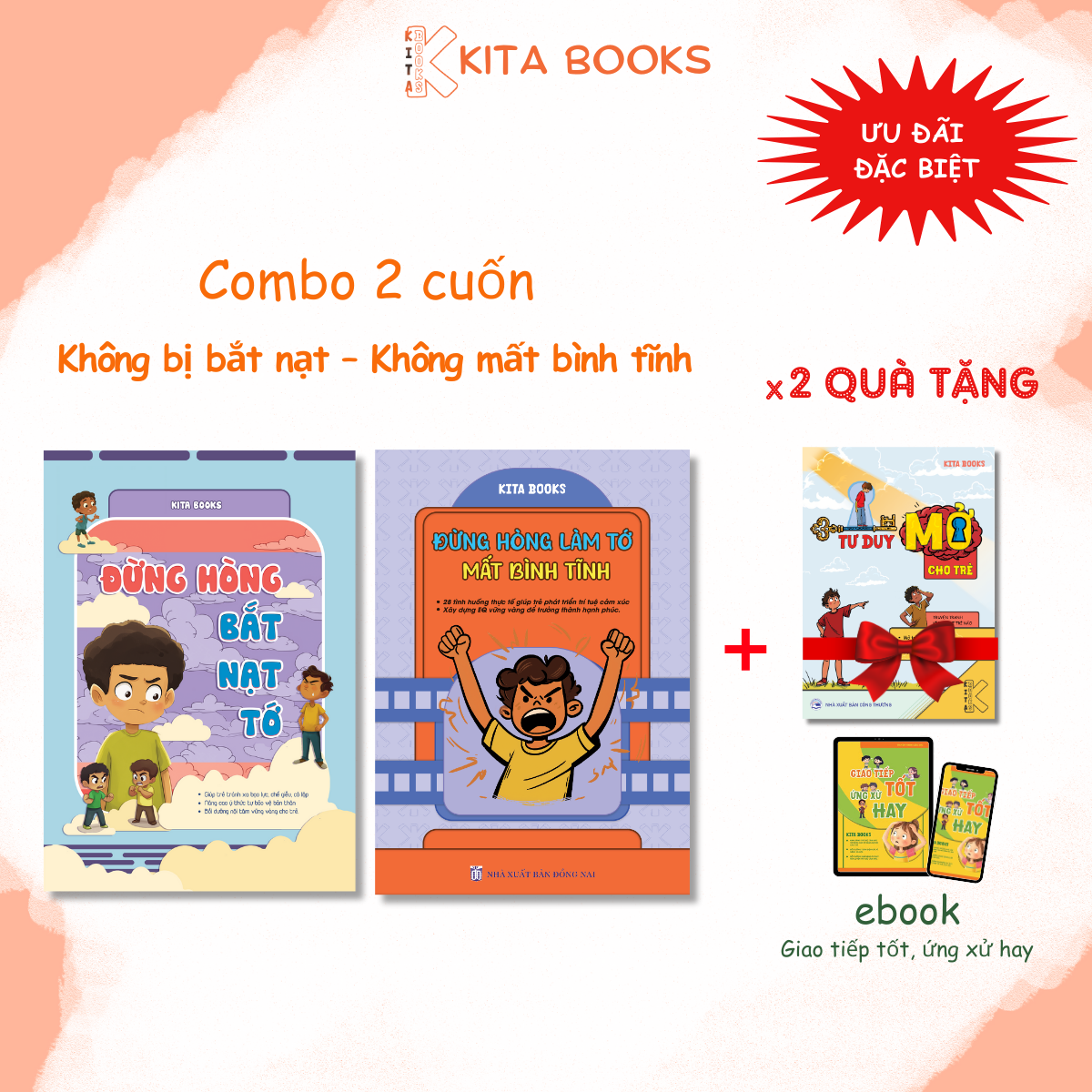 (COMBO) - SÁCH ĐỒNG HÀNH CÙNG CON ĐẾN TRƯỜNG 2 CUỐN + QUÀ TẶNG TƯ DUY CHO BÉ