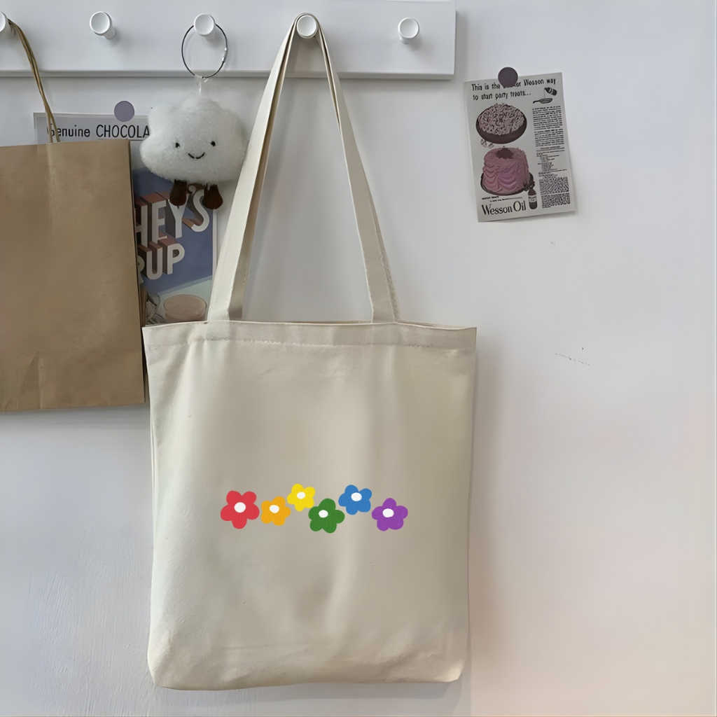 Túi tote vải canvas đeo vai, có khóa kéo và ngăn phụ hình thời trang WE TEE - WTU06_thumbnail_11