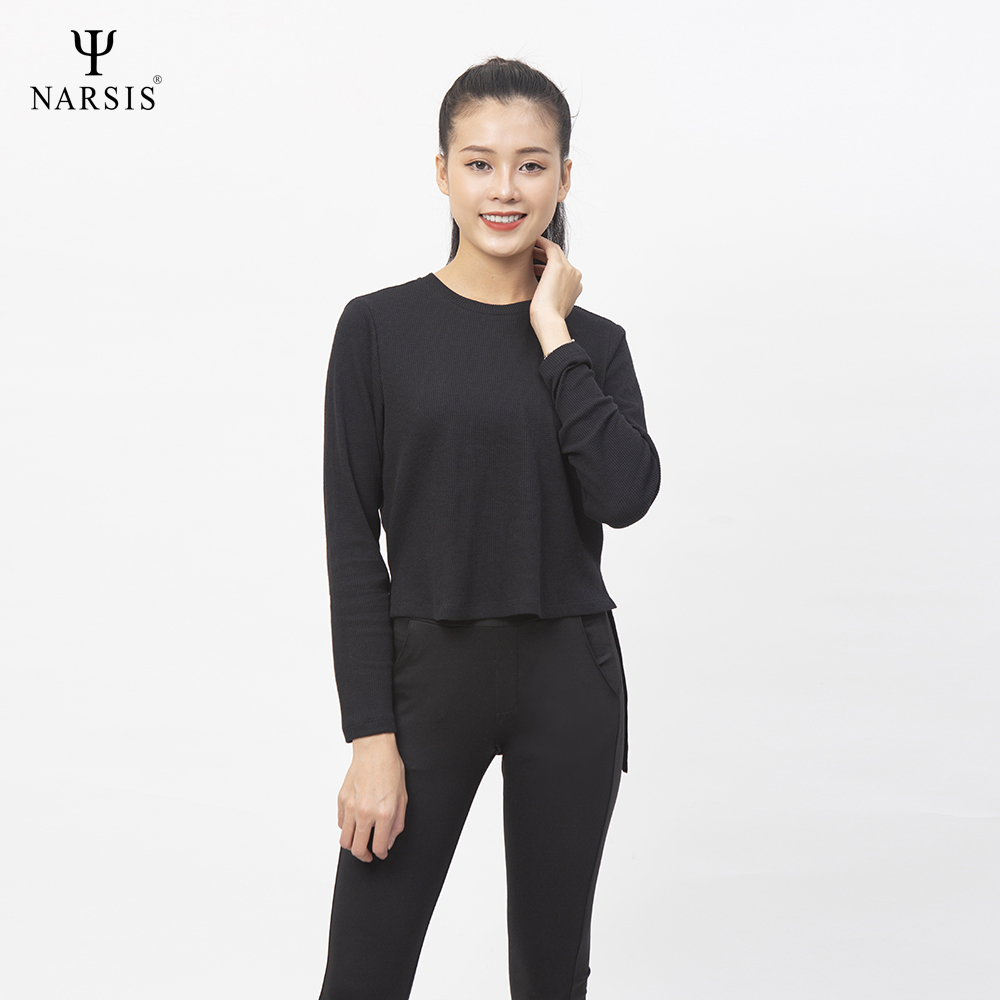 ÁO THU ĐÔNG NỮ L0035 NARSIS VẢI LEN COTTON ẤM ÁP, THOÁNG MÁT, GIỮ ẤM TỐT, MỀM MẠI_thumbnail_1