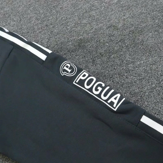 Bộ thể thao nỉ ép dày dặn POGUA nam nữ 2 phối viền dày dạn, ấm áp có khóa kéo chống nước_thumbnail_3
