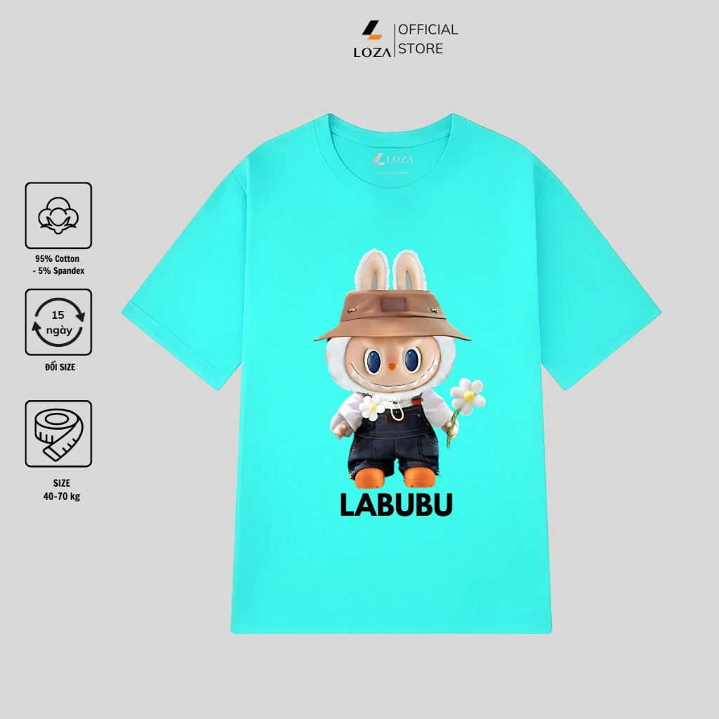 [Form Rộng] Áo thun nữ in hình Labubu nhiều mẫu - Áo phông nữ dáng rộng Loza - G0195_thumbnail_6