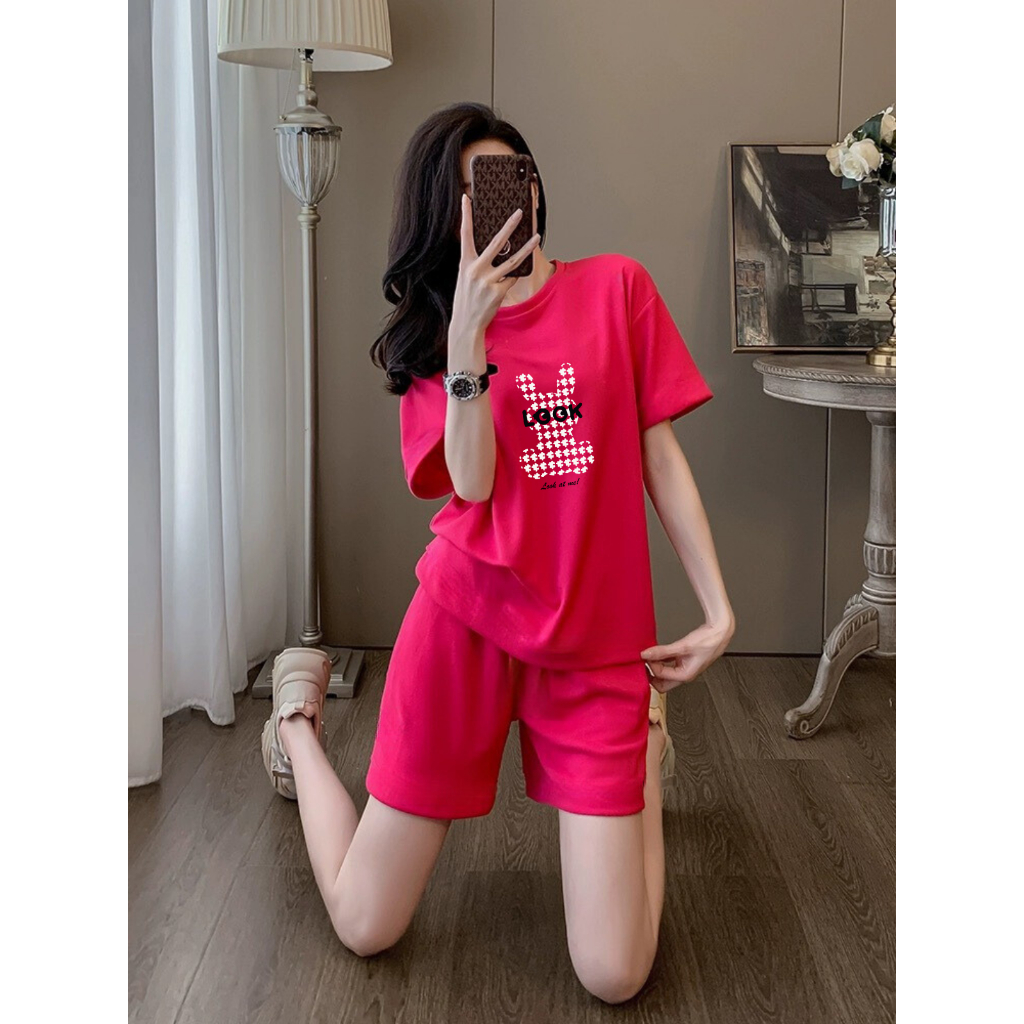 [Form rộng] Bộ đồ nữ cộc tay mùa hè - Set đồ thun nữ thời trang LOZA BP01_thumbnail_3