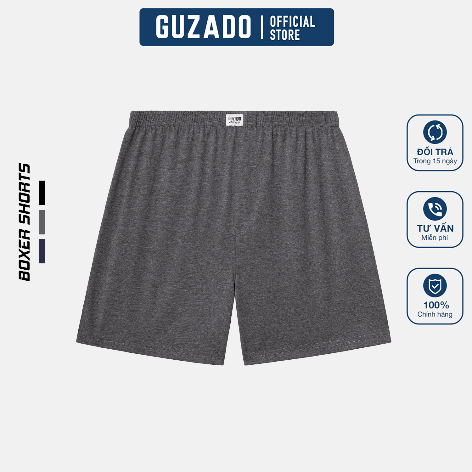 Quần Đùi Ngủ Guzado Vải Cotton Thoải Mái Mặc Nhà GDN01_thumbnail_3