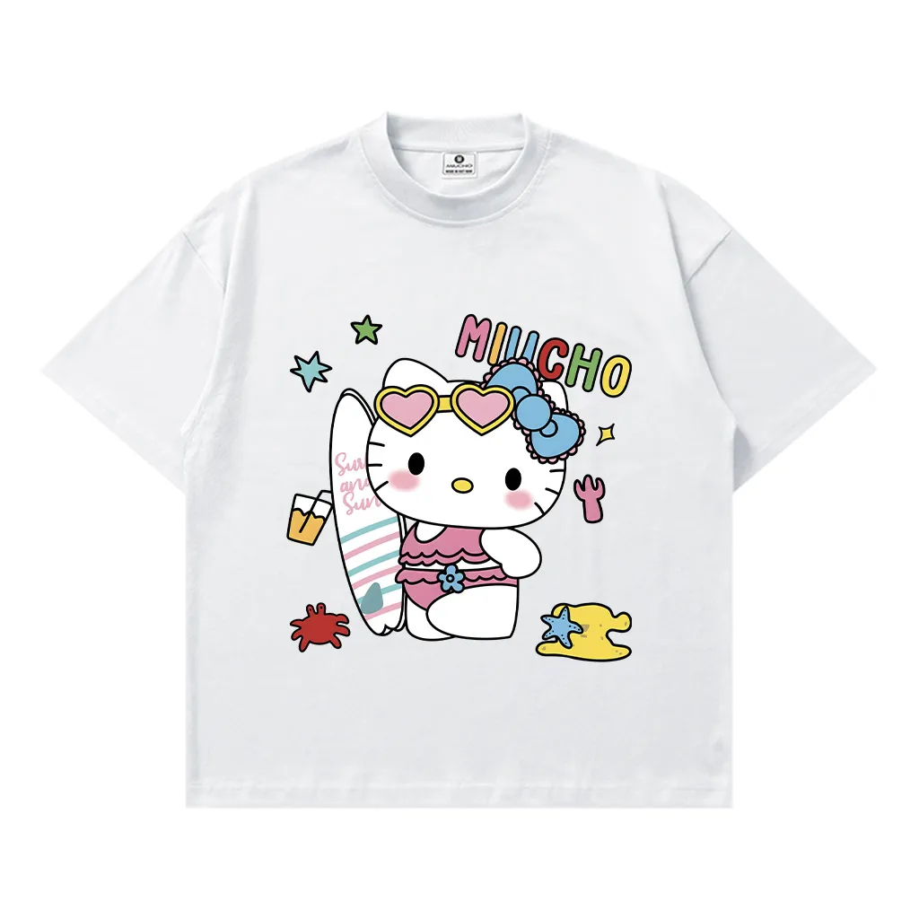 Áo thun boxy kitty mùa hè cute Miucho 3366_thumbnail_0