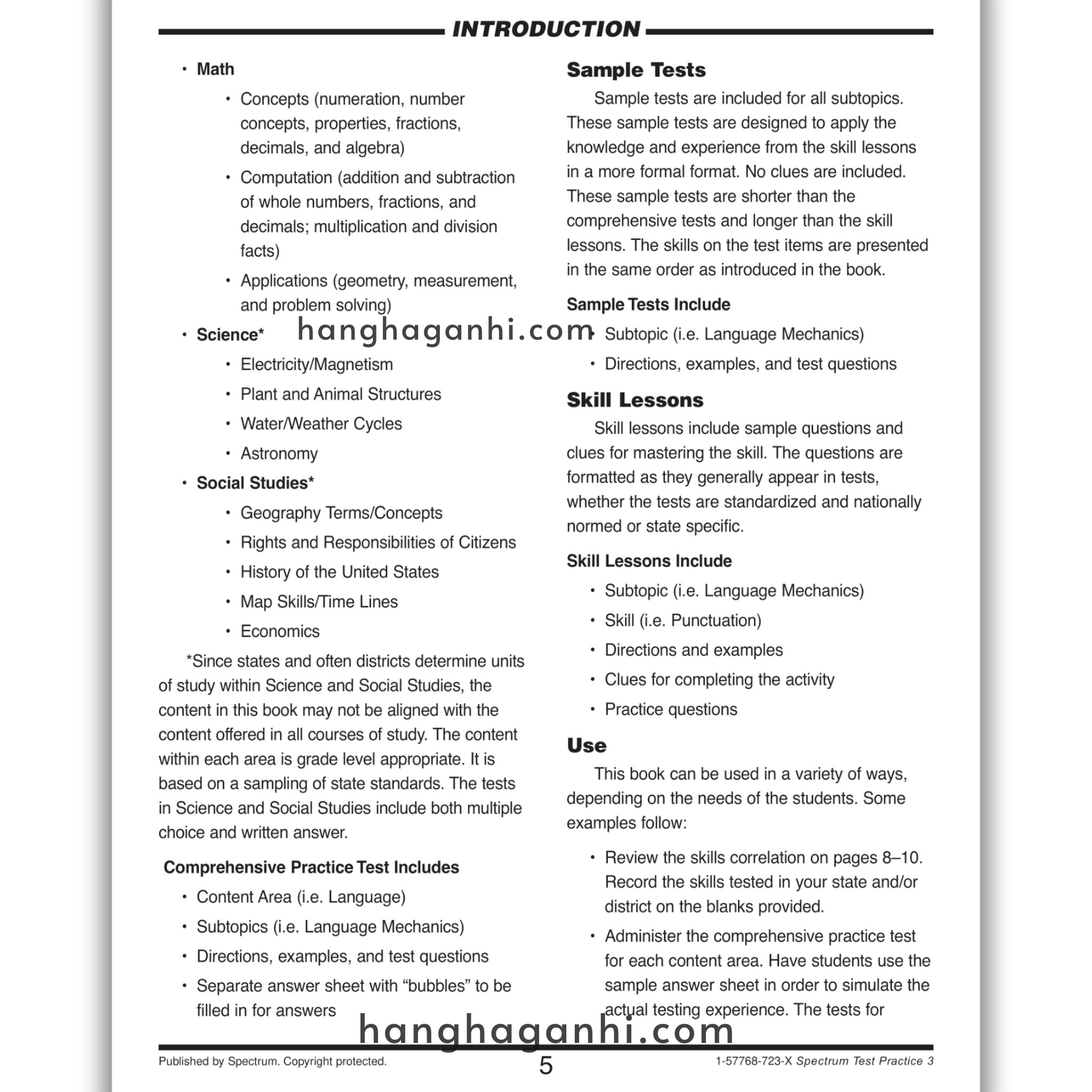 Sách Spectrum Test Practice Workbook Grade 3 ĐEN TRẮNG_thumbnail_9