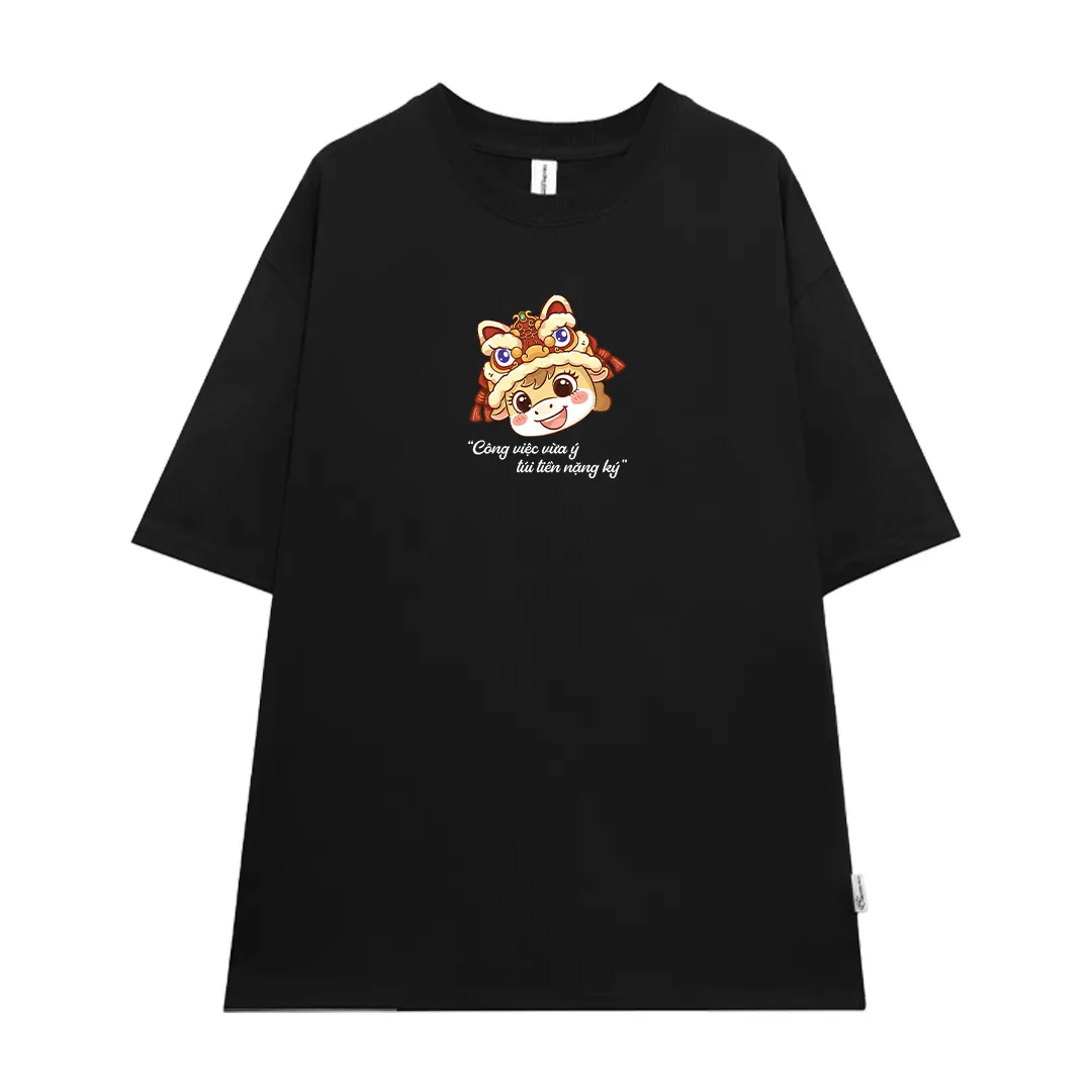 Áo thun nam nữ form rộng Miucho vải cao cấp thấm hút thoáng mát lời chúc ngày tết 2917_thumbnail_9