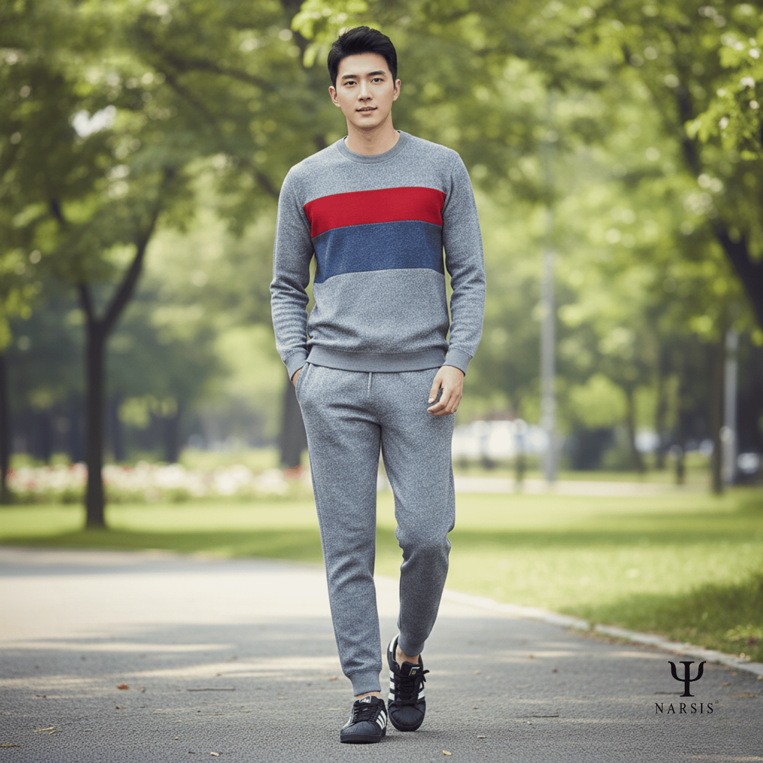 BỘ NAM THU ĐÔNG E5023 NARSIS CHẤT LIỆU THOÁNG MÁT, DỄ CHỊU, THOẢI MÁI CẢ NGÀY, DỄ VẬN ĐỘNG_thumbnail_3