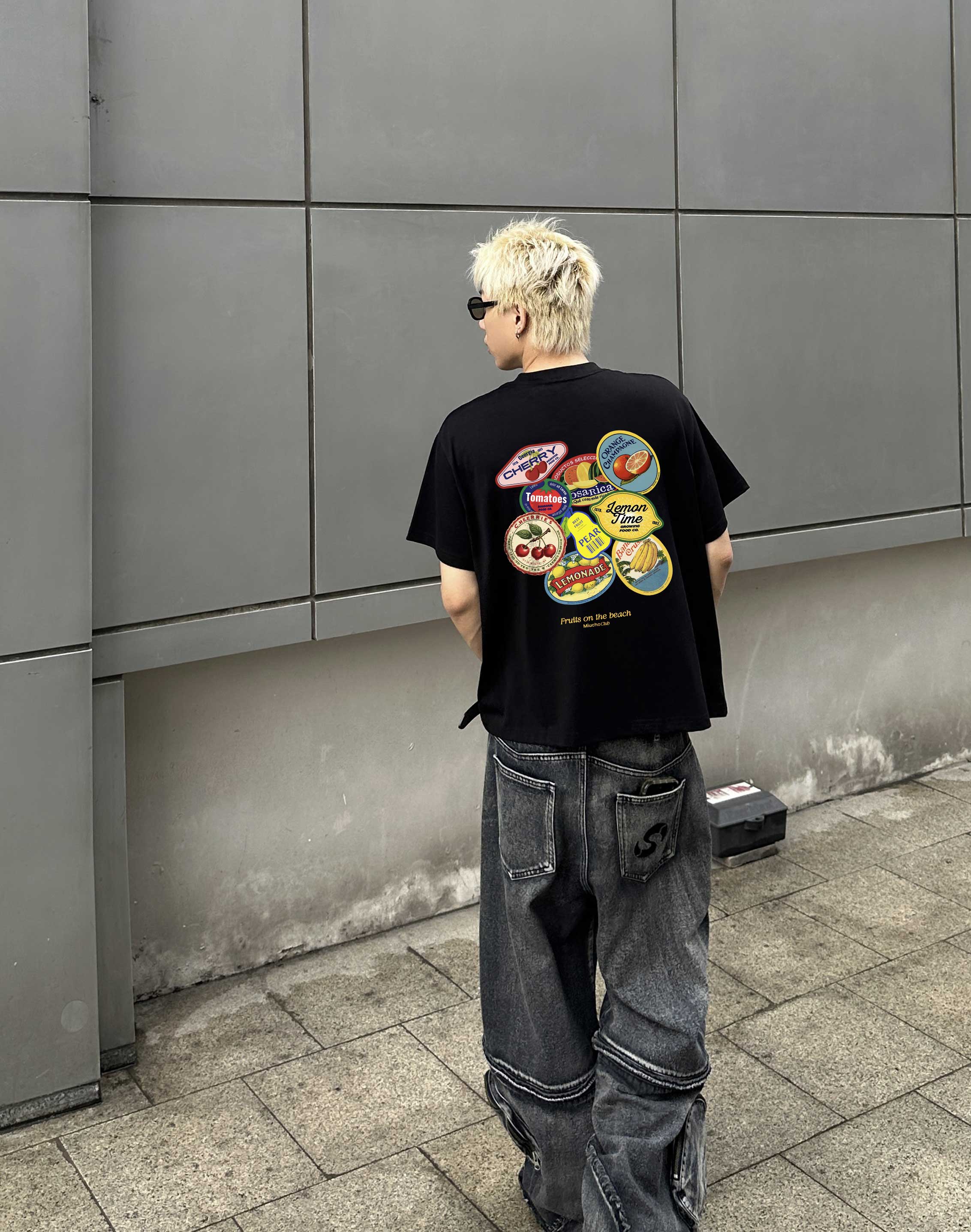 Áo phông mùa hè form boxy 2152 Miucho Club vải cotton 2c 250gsm cổ tròn thoáng mát in artwork_thumbnail_5