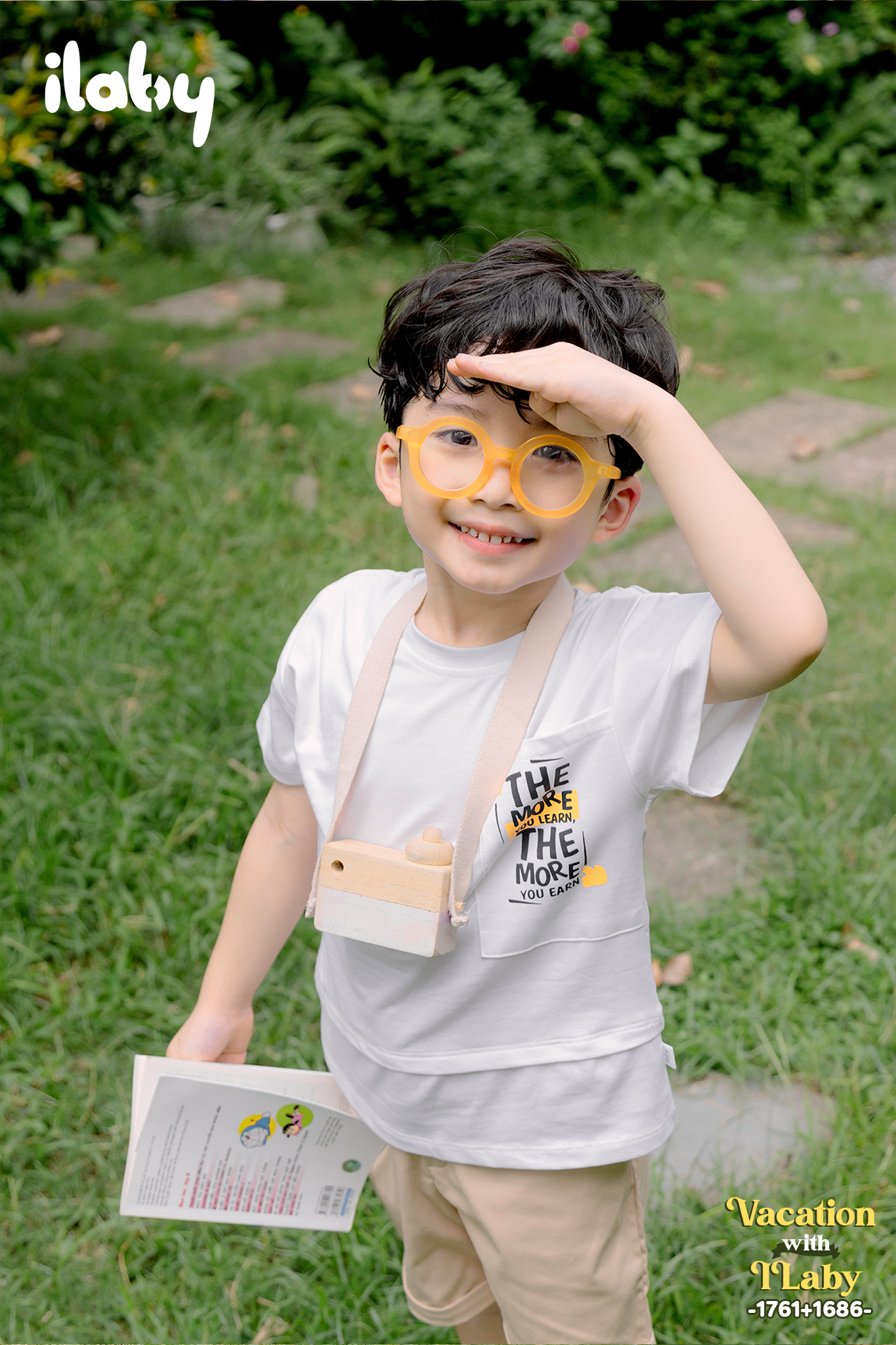 Áo thun bé trai túi ngực lớn phối gấu_thumbnail_3