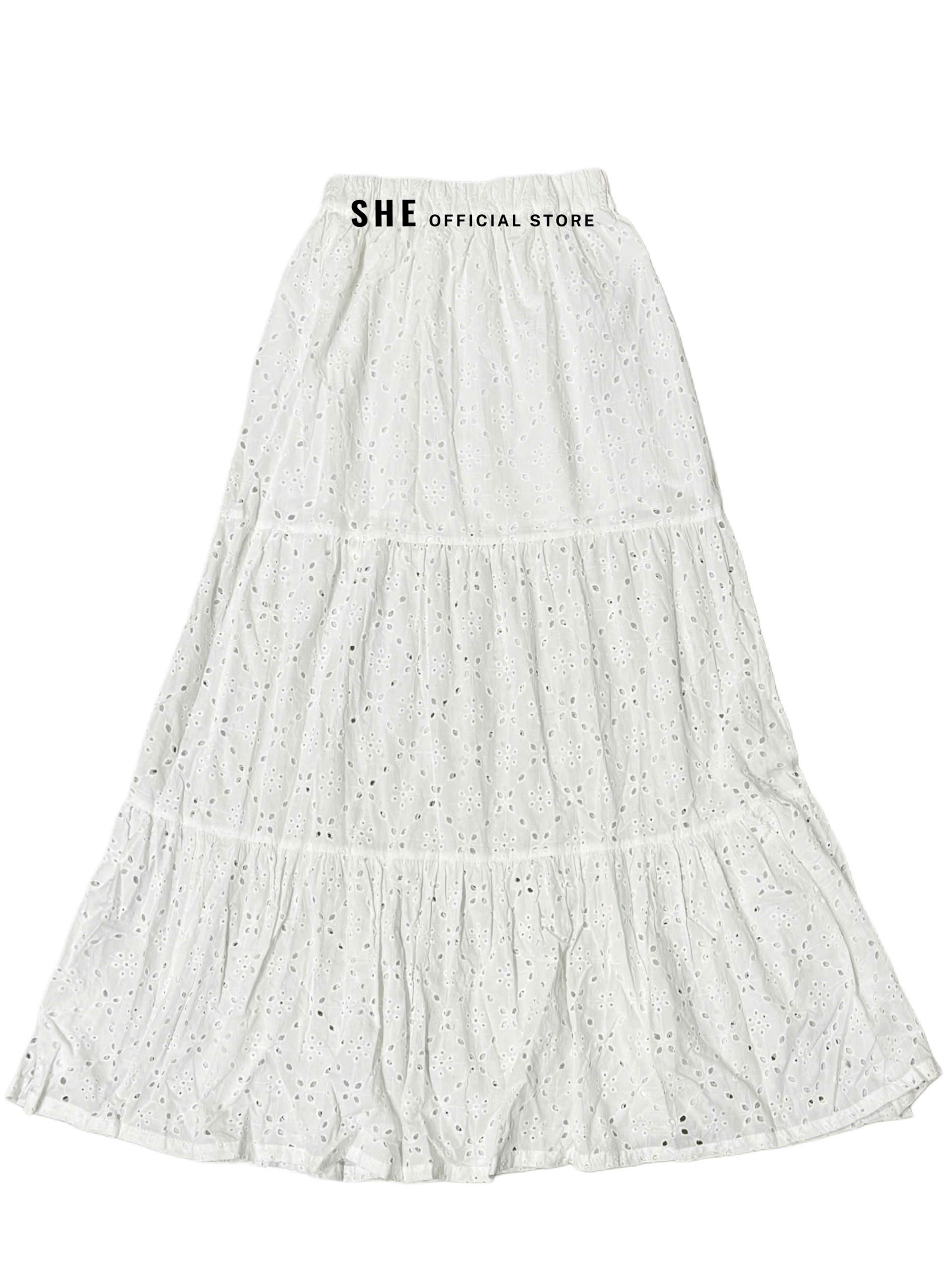 I081 CHÂN VÁY AMISU TRẮNG