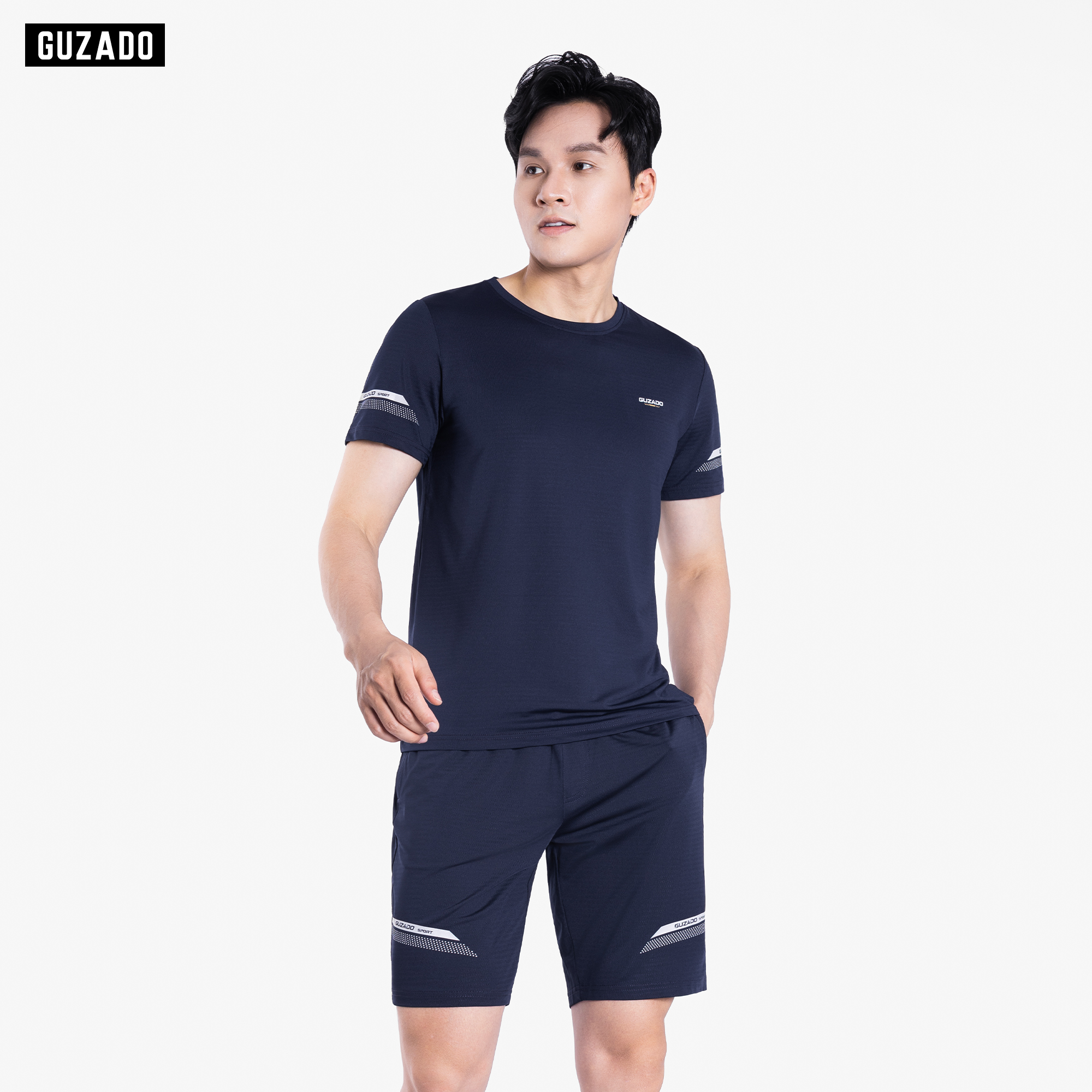 Bộ Thể Thao Nam GUZADO Mẫu Cộc Tay Mặc Thể Thao GBH01_thumbnail_4
