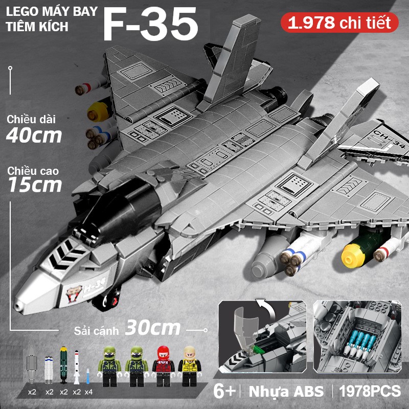 LEGO Đồ chơi lắp ghép 𝐌𝐚́𝐲 𝐛𝐚𝐲 𝐜𝐡𝐢𝐞̂́𝐧 đ𝐚̂́𝐮 2.000 chi tiết_thumbnail_8