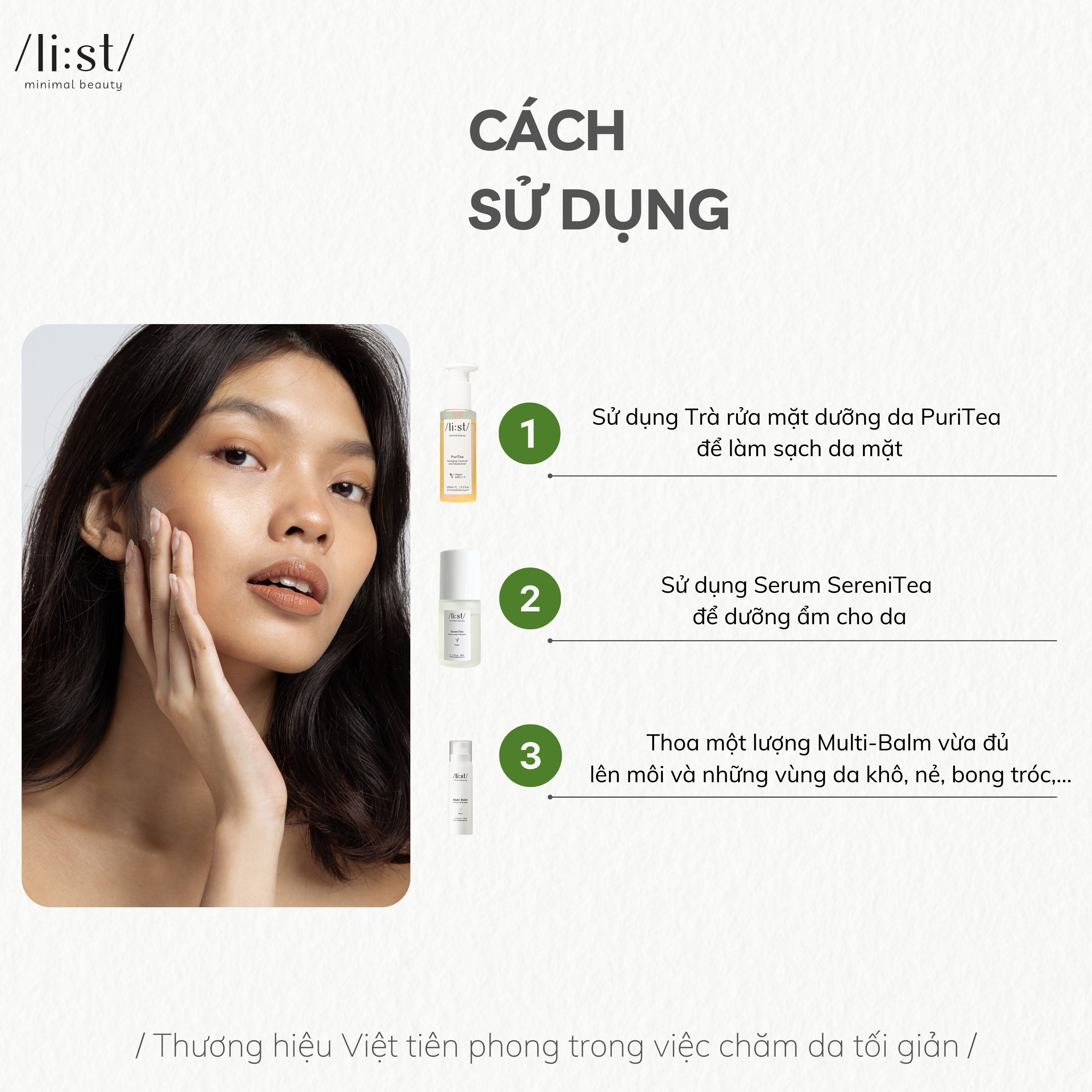 Bộ 3 Chăm Sóc Da Tối Giản Li:st Dưỡng Da, Phục Hồi, Làm Sáng Và Cấp Ẩm PuriTea 100ml, SereniTea 30ml, Multi Balm 15g_thumbnail_6