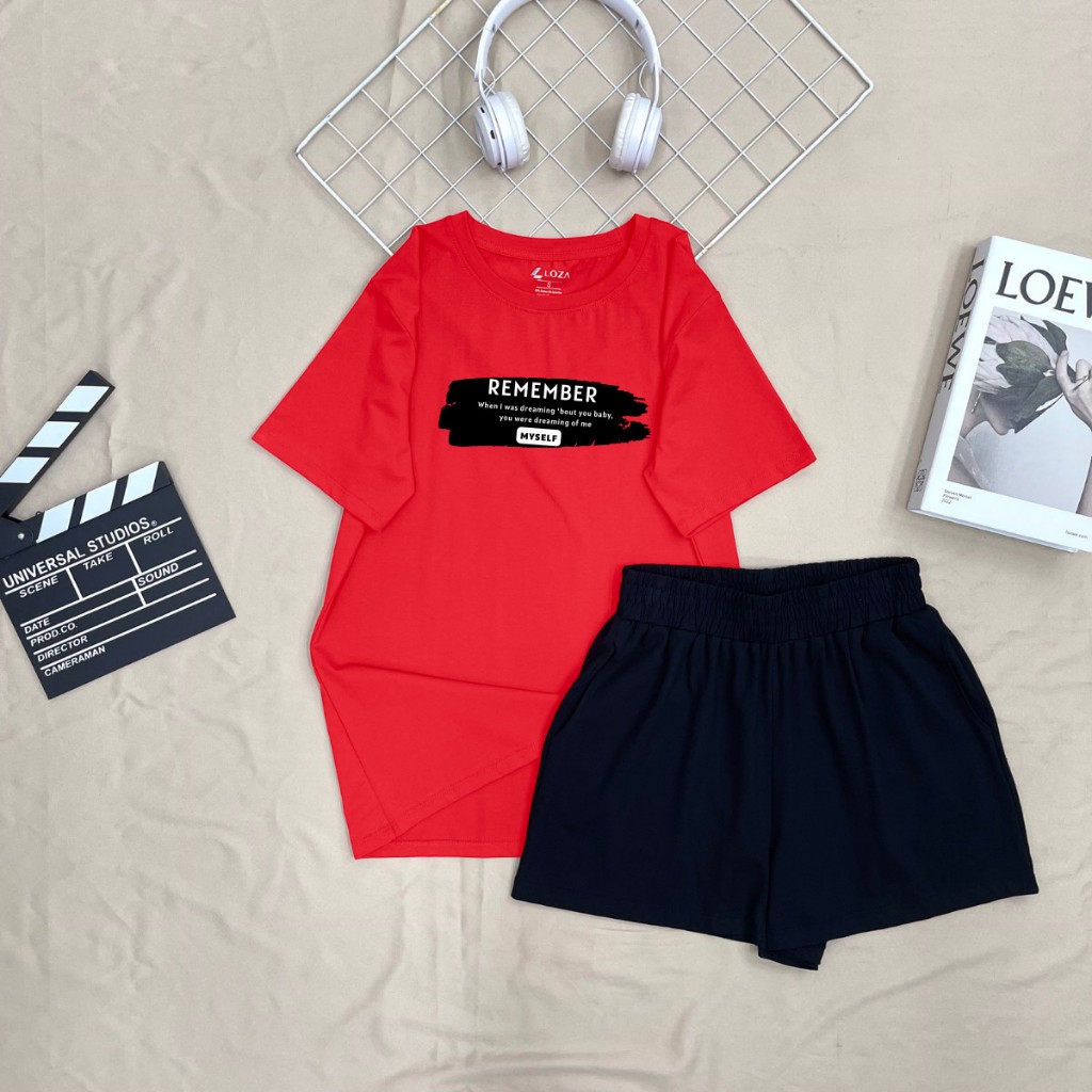 Đồ bộ nữ LOZA 'Remember' form rộng - Set đồ nữ mùa hè chất liệu thun cotton 4 chiều - BP15_thumbnail_4