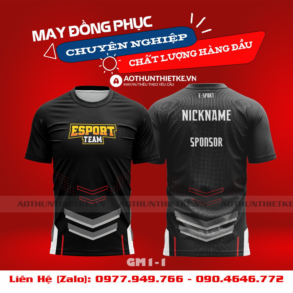 Mẫu Áo Game Thủ Esports Thiết Kế - TKGM102