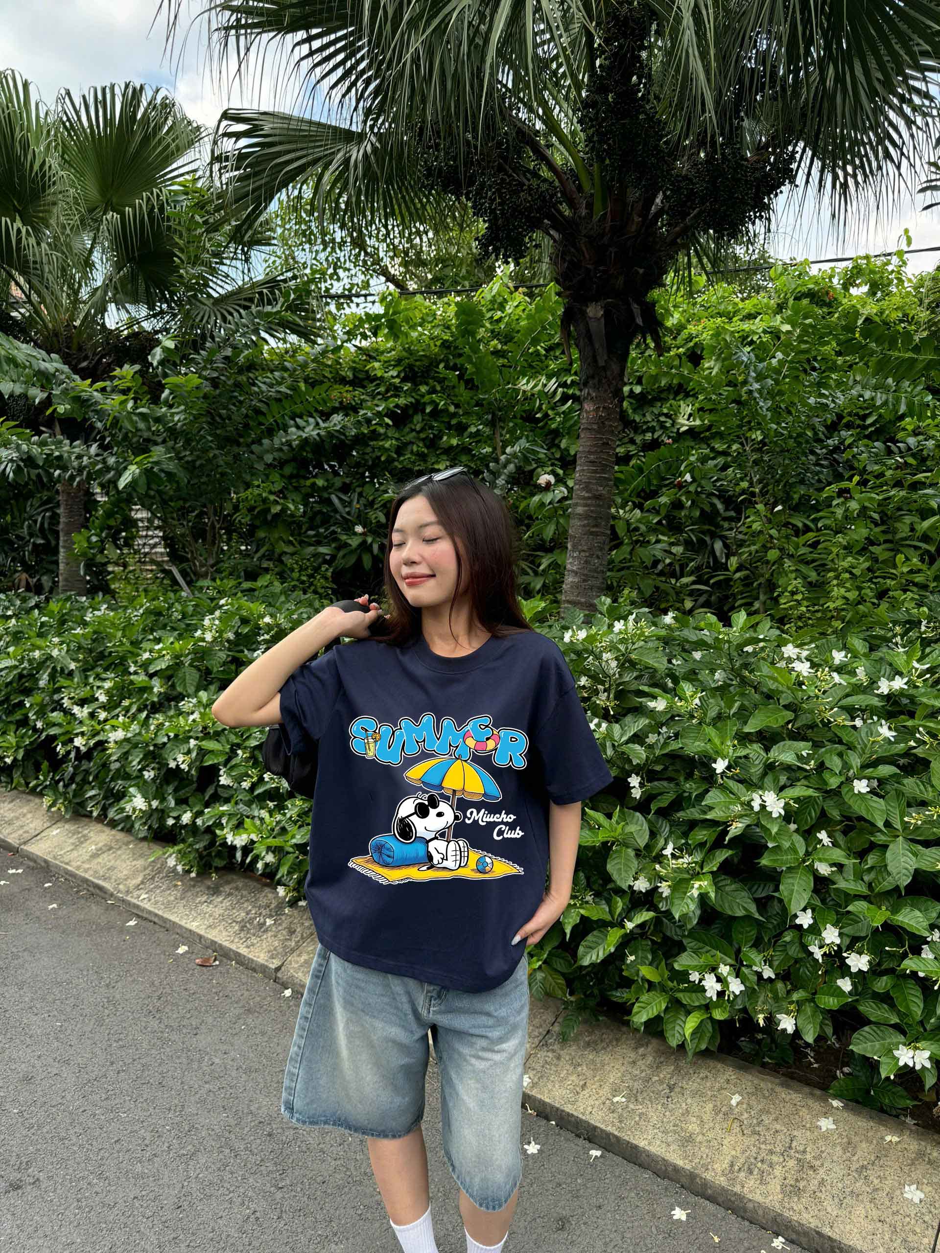 Áo thun boxy hè biển 2331 Miucho chất vải cotton 2 chiều cao cấp dày dặn đứng form in mix_thumbnail_5