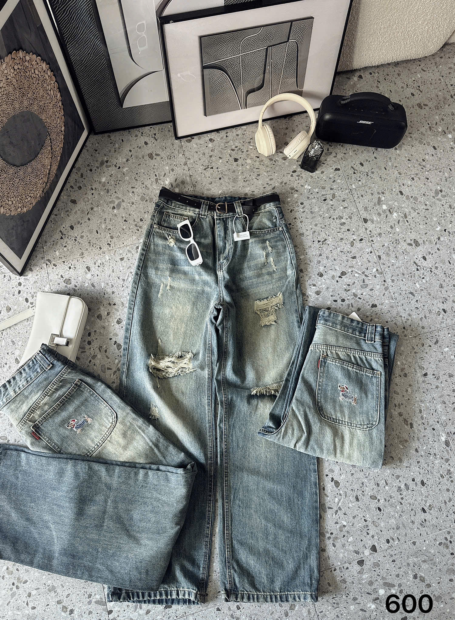 BIGSIZE- Quần suông thêu chó thơm T - QJ600_thumbnail_3