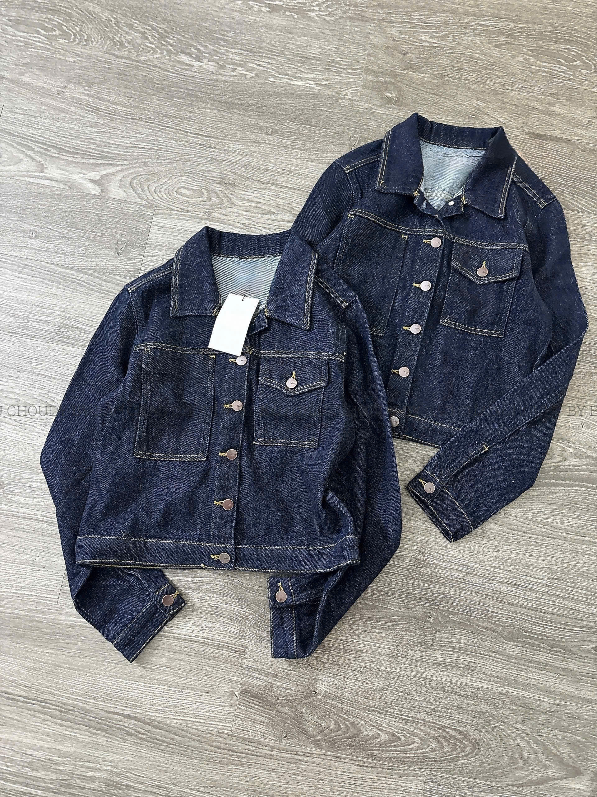 U745 ÁO KHOÁC JEAN XANH