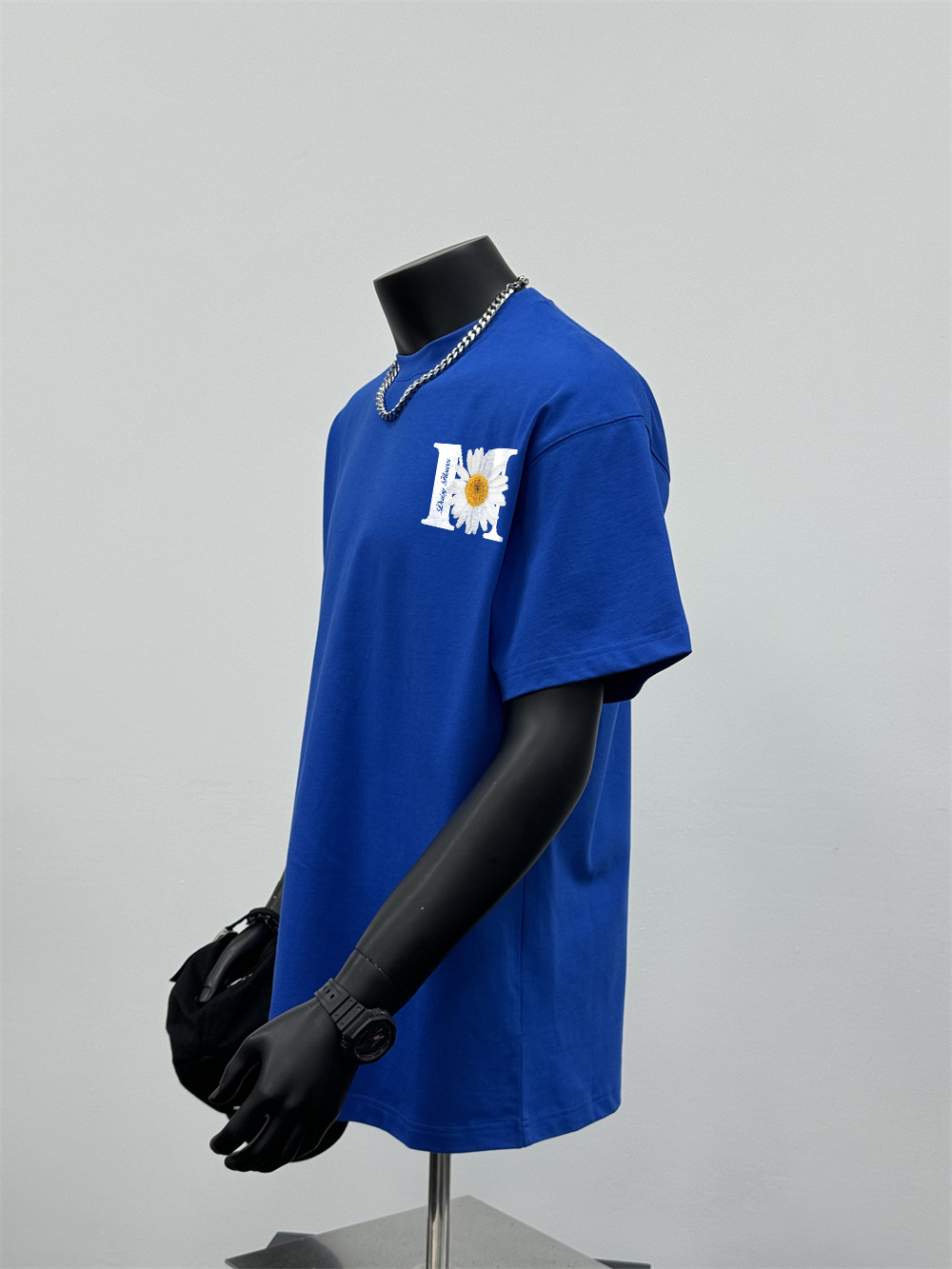 Áo thun nam in hoa cúc form rộng nhiều màu ATD1467 Miucho Man vải cotton thoáng mát cổ tròn in mix_thumbnail_5