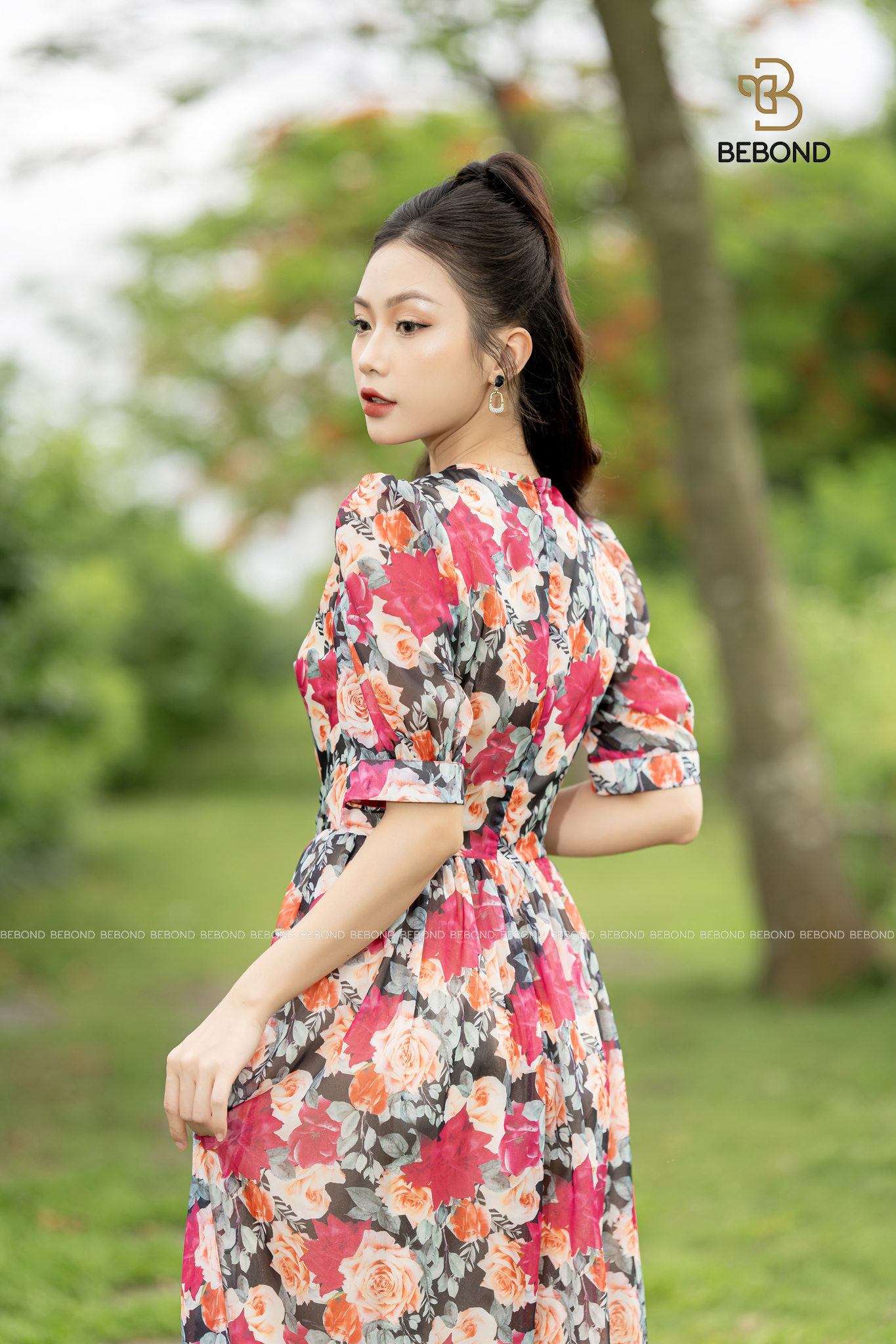 Đầm xòe vạt eo hoa hồng - Camela Dress_thumbnail_0