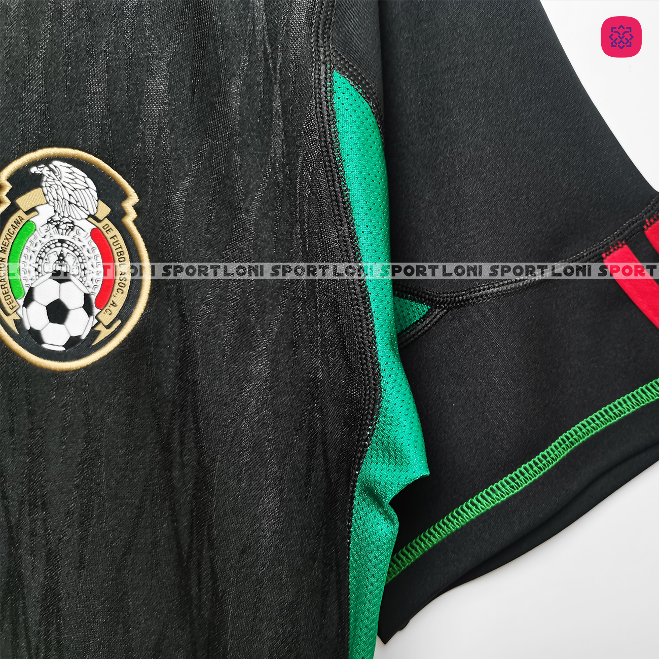 Áo Retro Mexico sân khách đen 2010_thumbnail_3