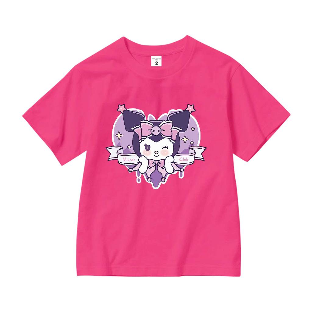 Áo thun cho bé gái cute form rộng AED1110 Miucho Kid tay ngắn cổ tròn style hàn quốc in mix_thumbnail_11