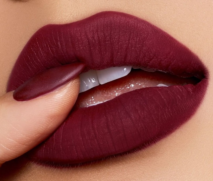 G01 Power - Son bóng màu đỏ mận Trendy Beauty Lip Gloss Silver Shot