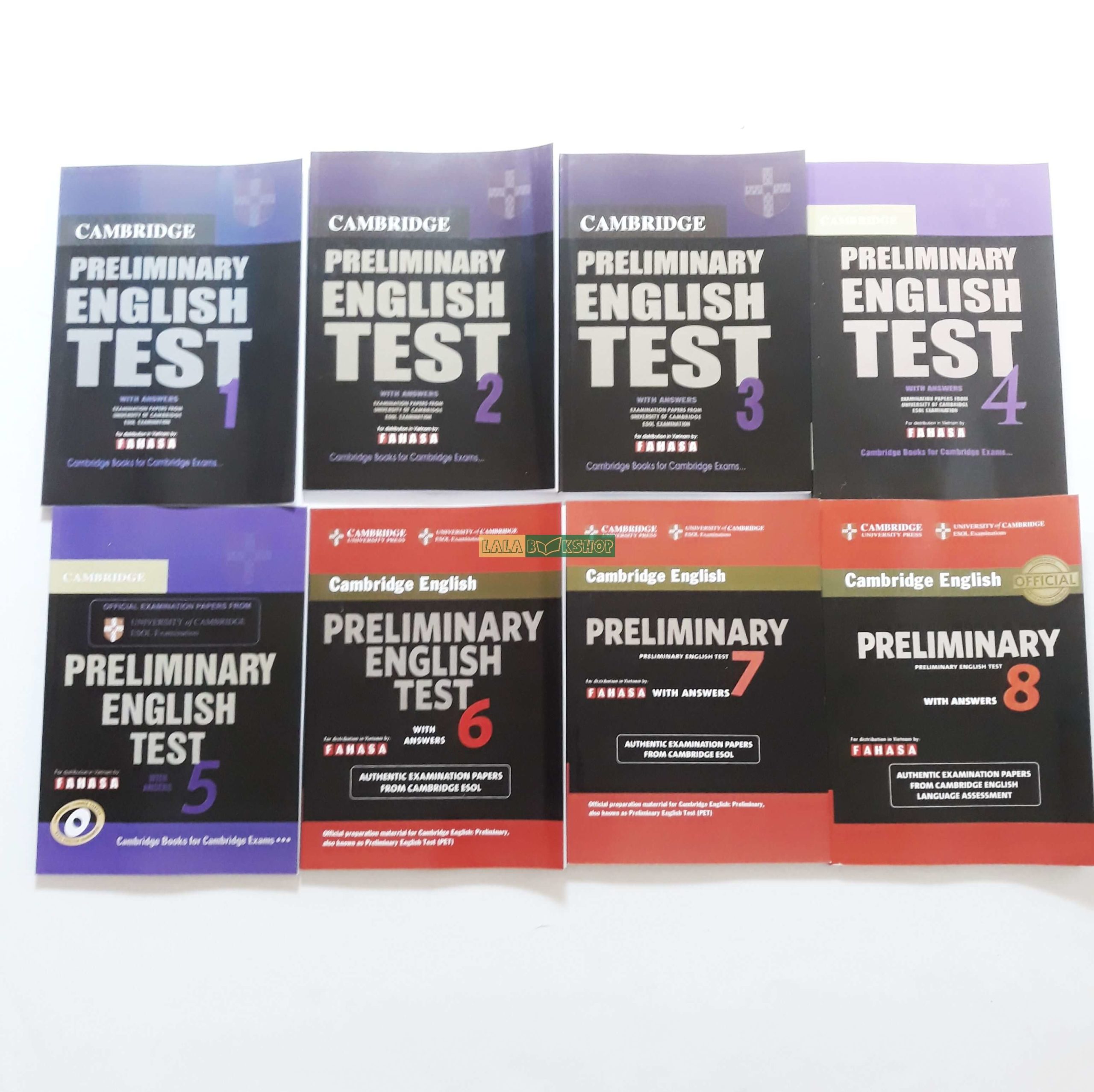 Bộ Sách Cambridge Preliminary English Test ( PET ) – Trọn Bộ 8 Cuốn ( Kèm Audio )_thumbnail_0