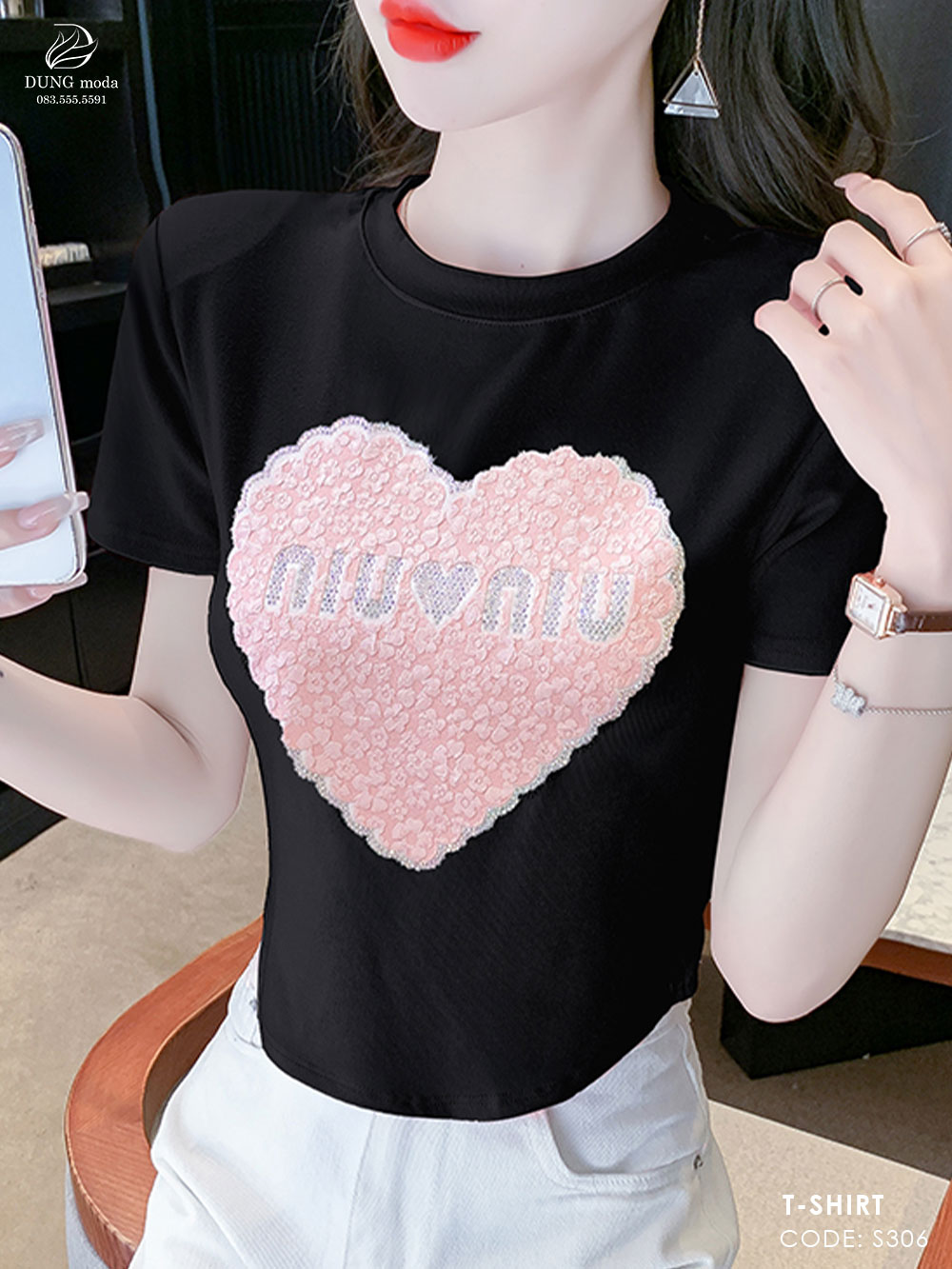 Áo Thun Quảng Châu S306 - Đen 6761_thumbnail_3