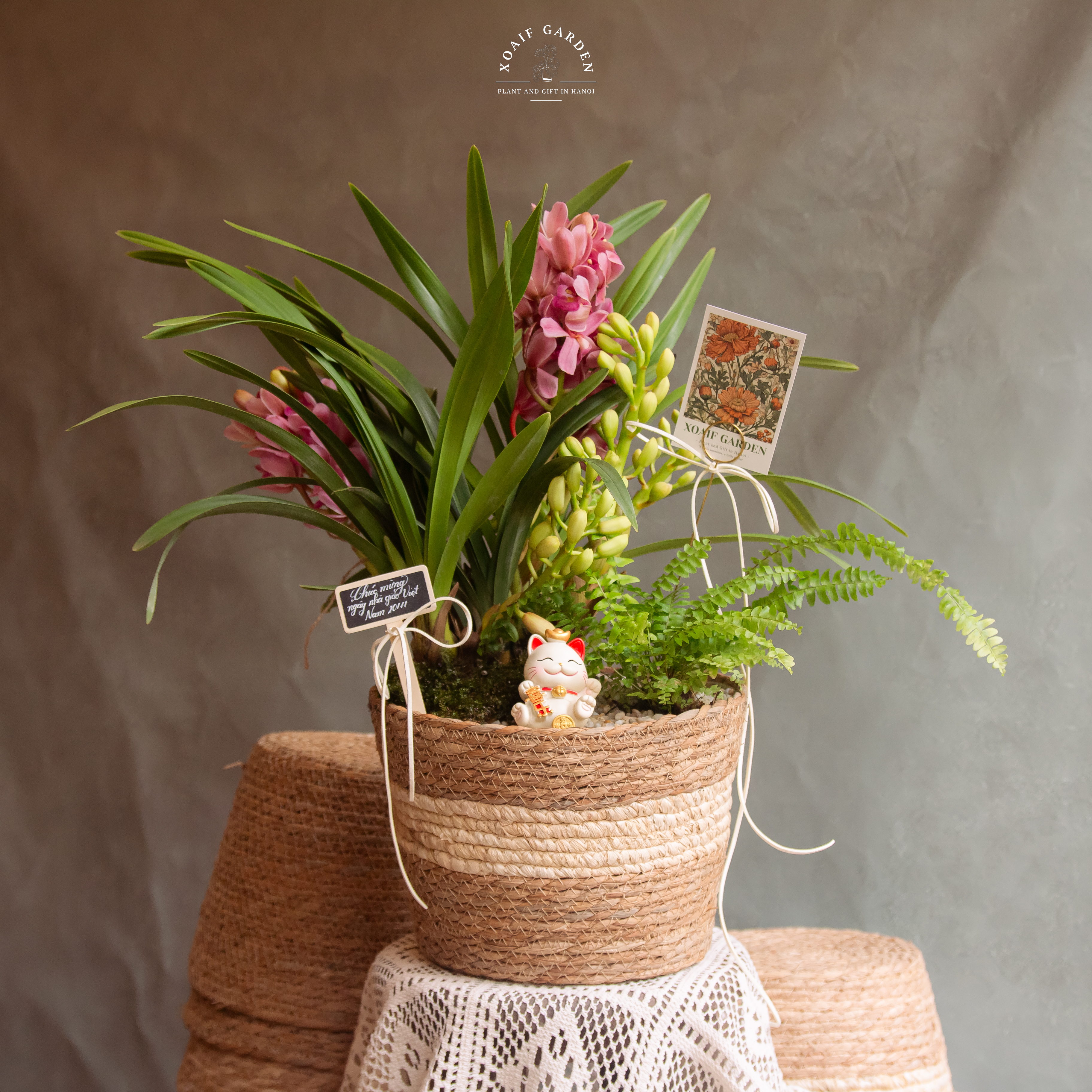 SET ĐỊA LAN GIỎ MÂY