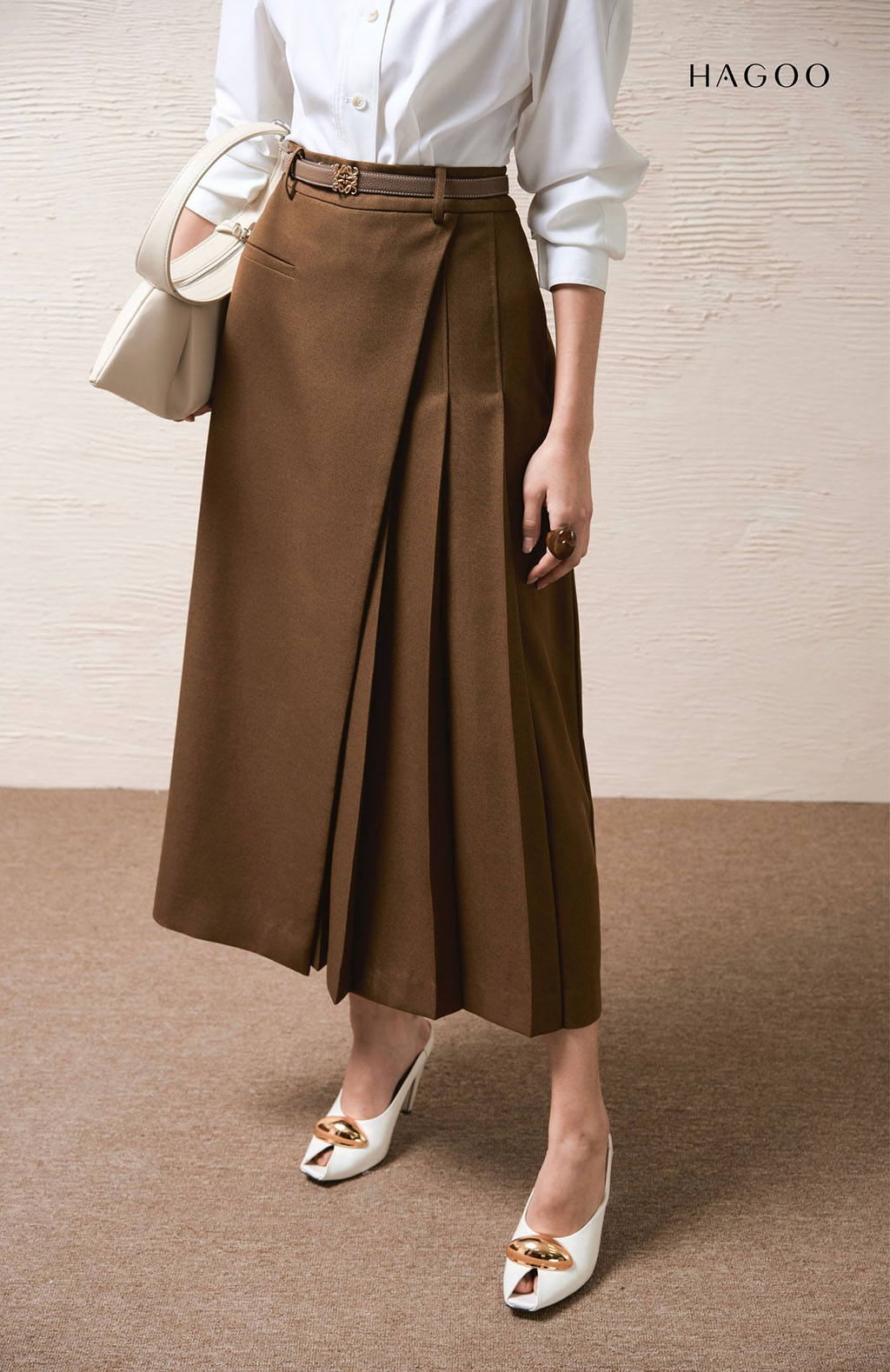 Chân váy xếp ly vạt chéo HAGOO_thumbnail_2