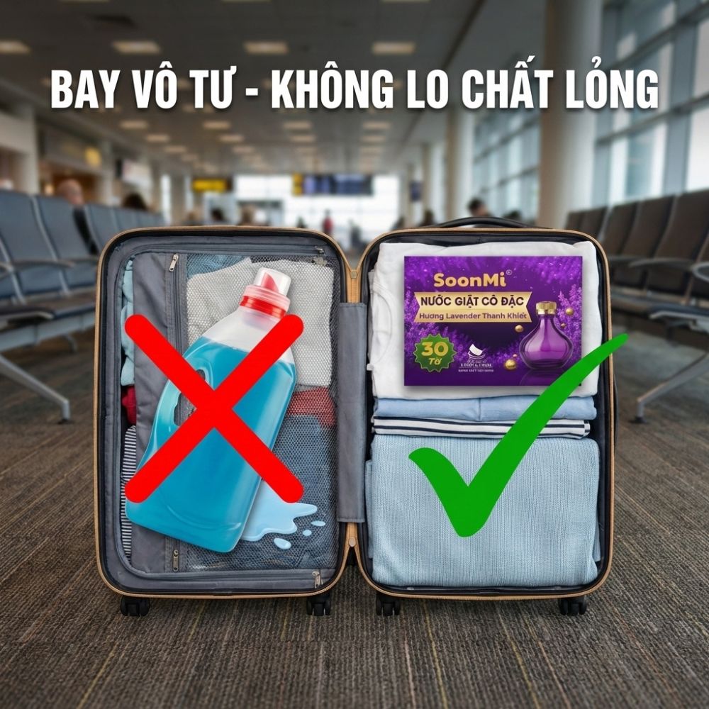Nước Giặt Cô Đặc SoonMi Hương Lavender lưu hương lâu nhỏ gọn bỏ vali du lịch, khử mùi xe hơi, thơm tủ áo_thumbnail_12