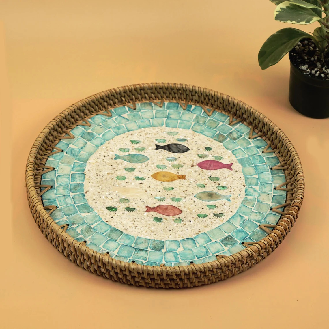 Mother Of Pearl Rattan Tray MD015_thumbnail_5
