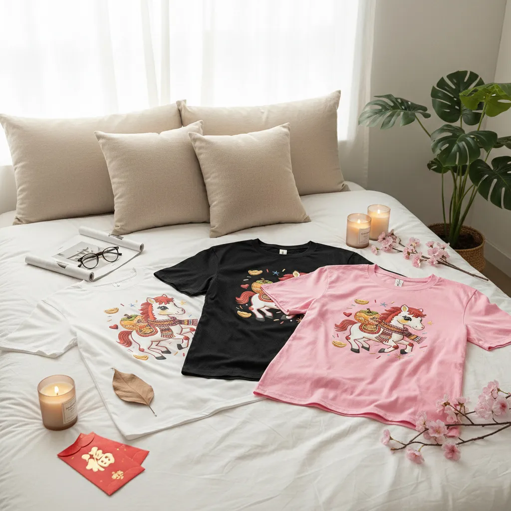 Áo thun Tết Bính Ngọ form vừa nữ Miucho Chic vải cotton co giãn 4 chiều thoáng mát 3014_thumbnail_6