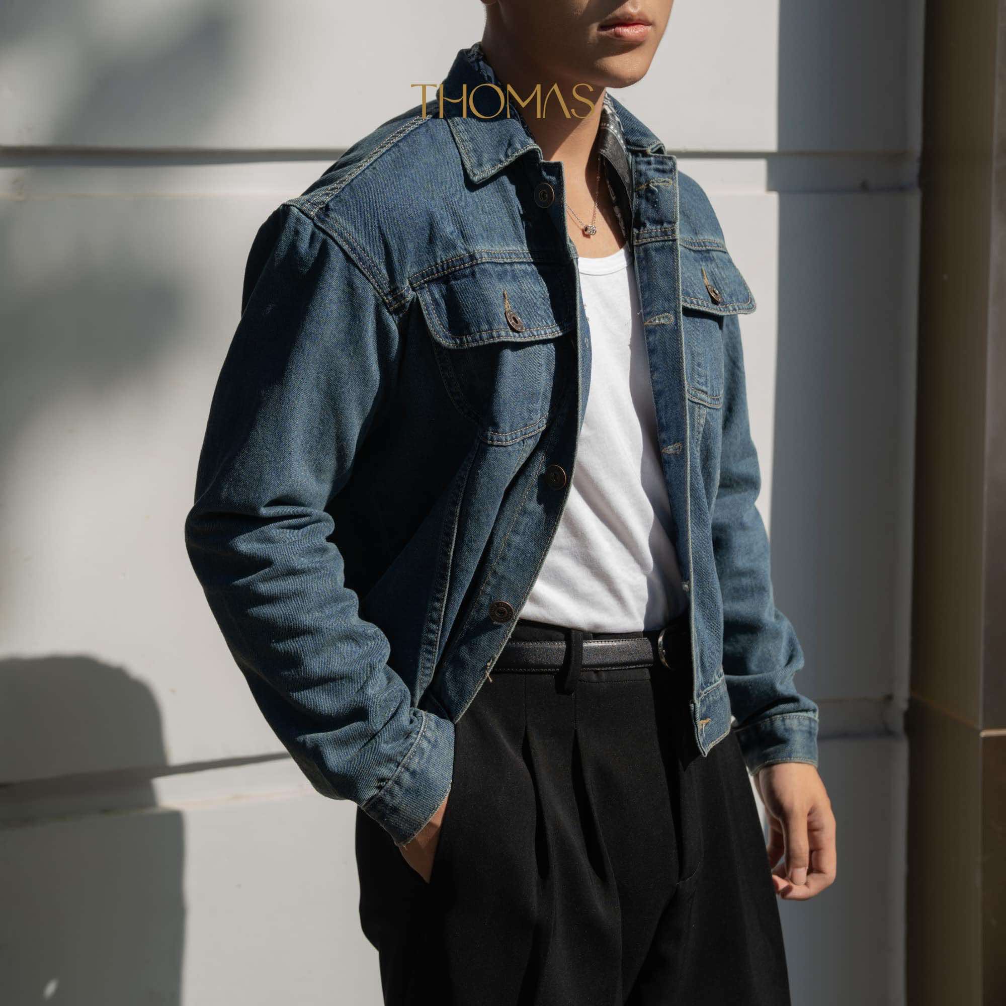 Áo Jacket Wilson Vải Denim Form Regular