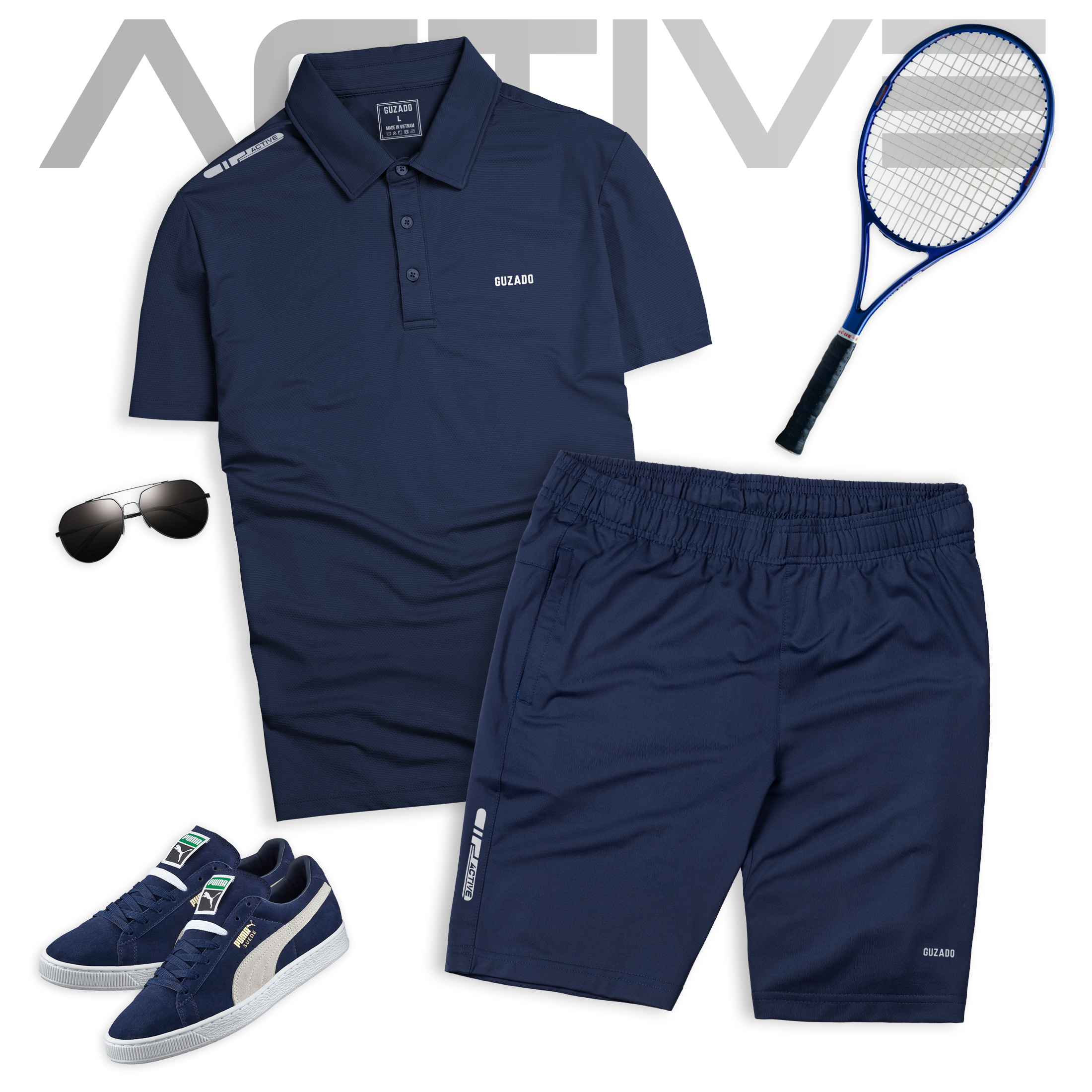 Bộ Polo Nam Thể Thao Guzado Mềm Mại, Basic, Đa Dạng Phong Cách BPL02_thumbnail_12