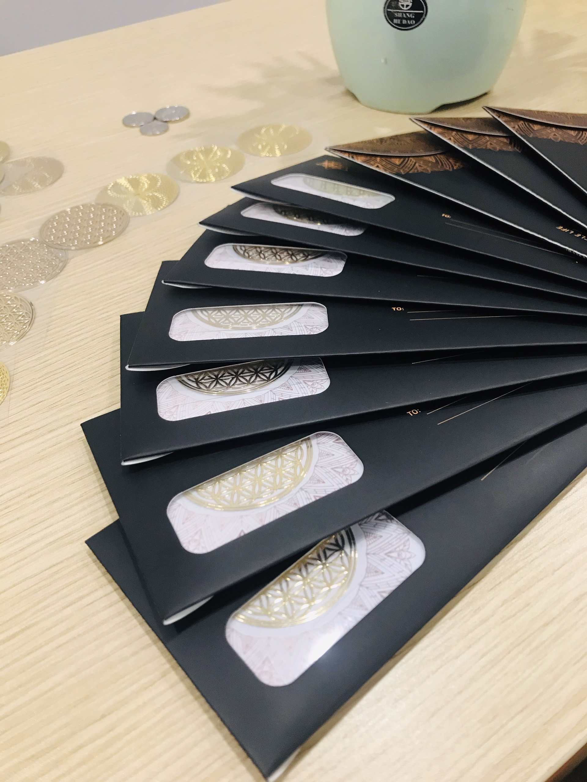 Miếng dán bảo vệ từ trường điện thoại Bông Hoa Sự Sống - Flower of Life Sticker_thumbnail_11