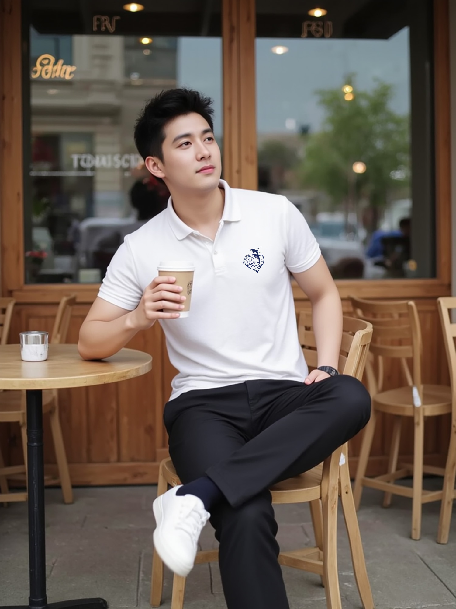 Áo polo nam cao cấp form vừa 2060 Miucho Iconic cổ trụ vải cá sấu polyester thoáng mát in artwork_thumbnail_5