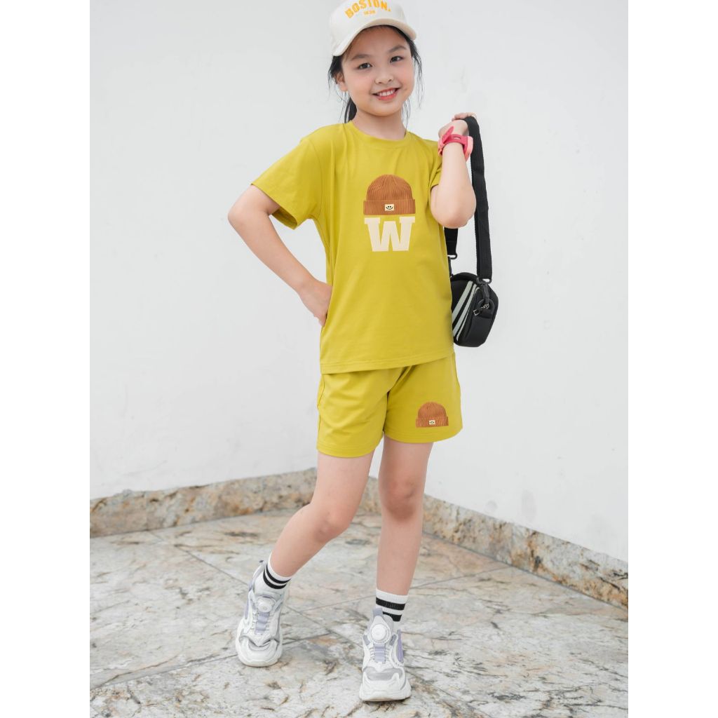 Bộ đồ bé gái in hình 'mũ W' - Loza Kids SB02_thumbnail_5