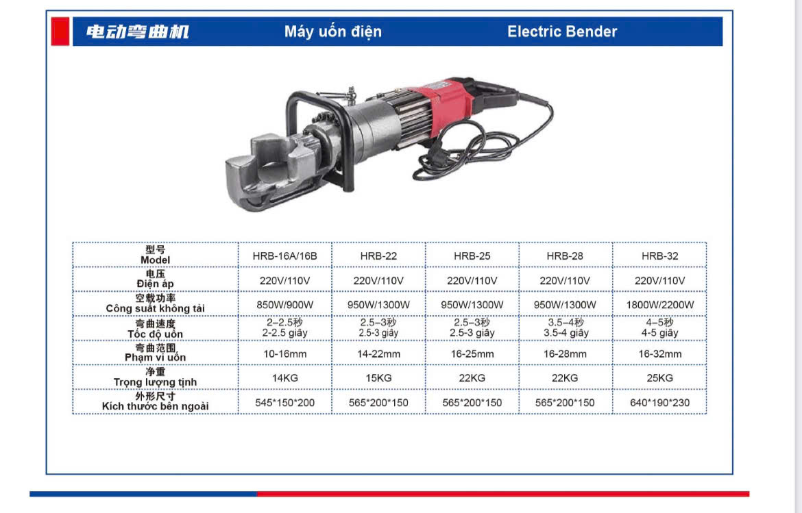 máy uốn thép RB - Máy móc an phát
