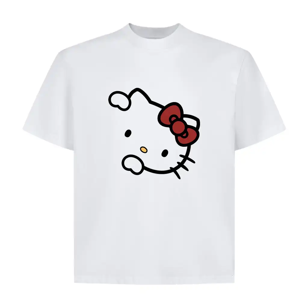 Áo thun nữ form boxy Miucho vải cotton thoáng mát mềm mại nhiều màu Hello Kitty in mix 2775_thumbnail_0