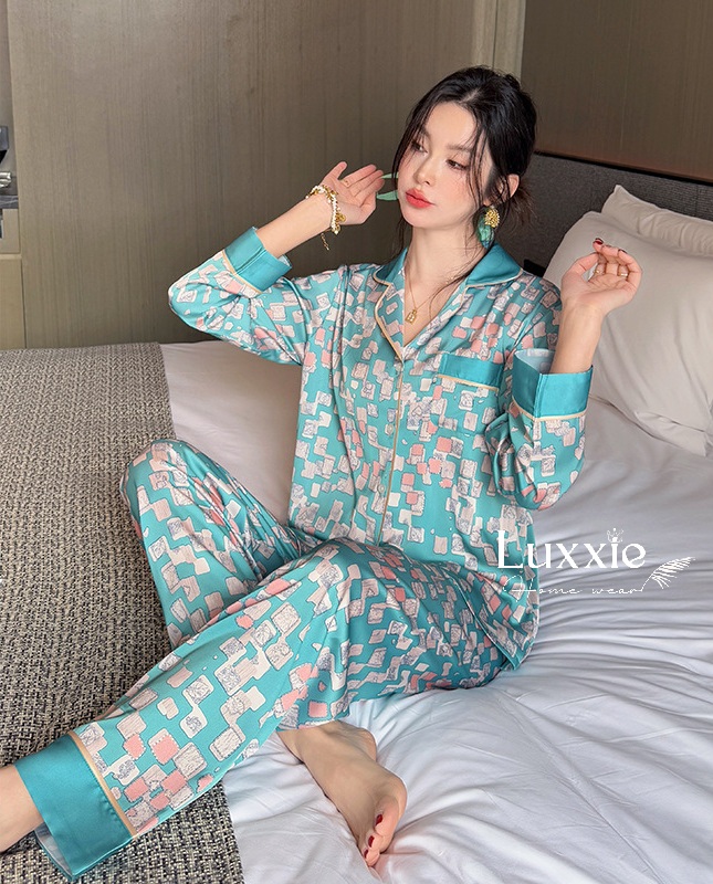 N127 Pijama lụa hình khối dài tay_thumbnail_5