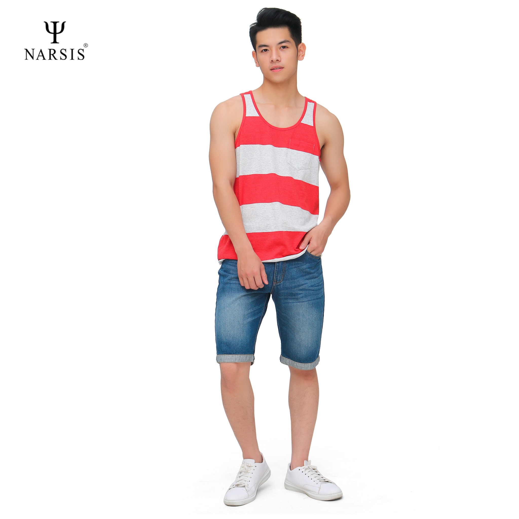 ÁO NAM NARSIS D8055A NARSIS CHẤT LIỆU THOÁNG MÁT, DỄ CHỊU, THOẢI MÁI CẢ NGÀY, DỄ VẬN ĐỘNG