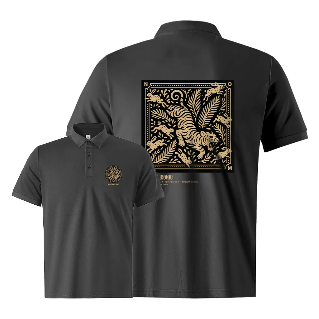 Áo polo nam form vừa Tiger 2502 Miucho Iconic chất vải cá sấu thoáng mát cổ trụ in graphic_thumbnail_8