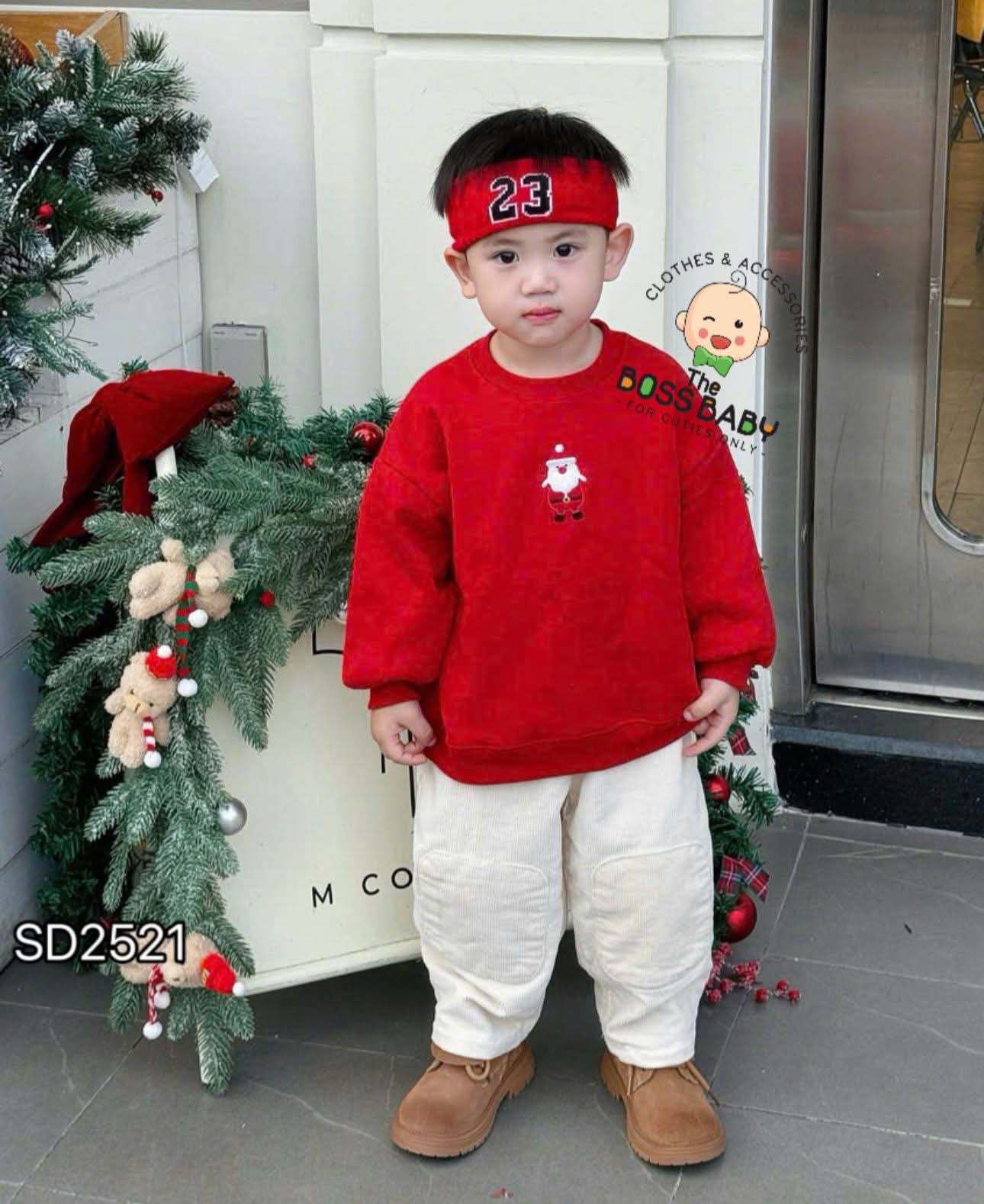 Set bộ nhung tăm đỏ be thêu NOEL_thumbnail_3