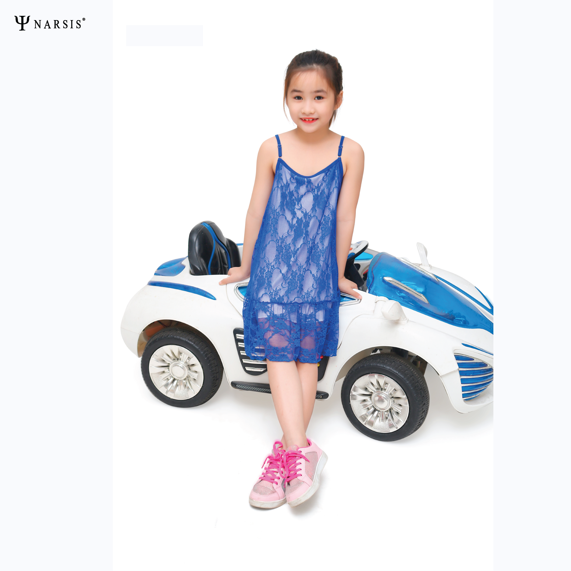 VÁY BÉ GÁI KB0010 NARSIS VẢI REN THOÁNG MÁT, SANG TRỌNG, PHONG CÁCH THANH LỊCH, TINH TẾ_thumbnail_0