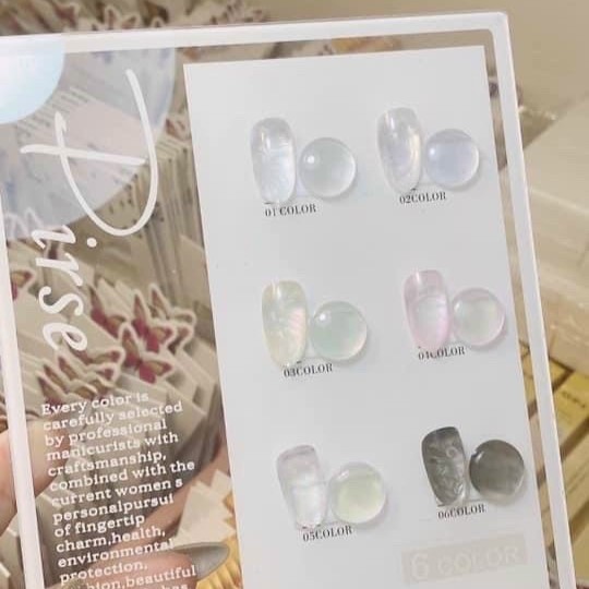Set sơn gel - 6 màu - Ánh ngọc trai - DIRSE_thumbnail_0