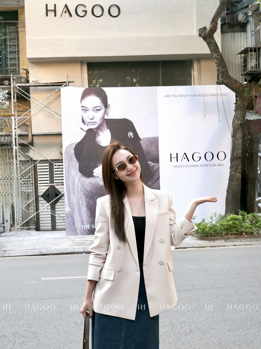 Blazer suông hai hàng khuy HAGOO_thumbnail_12